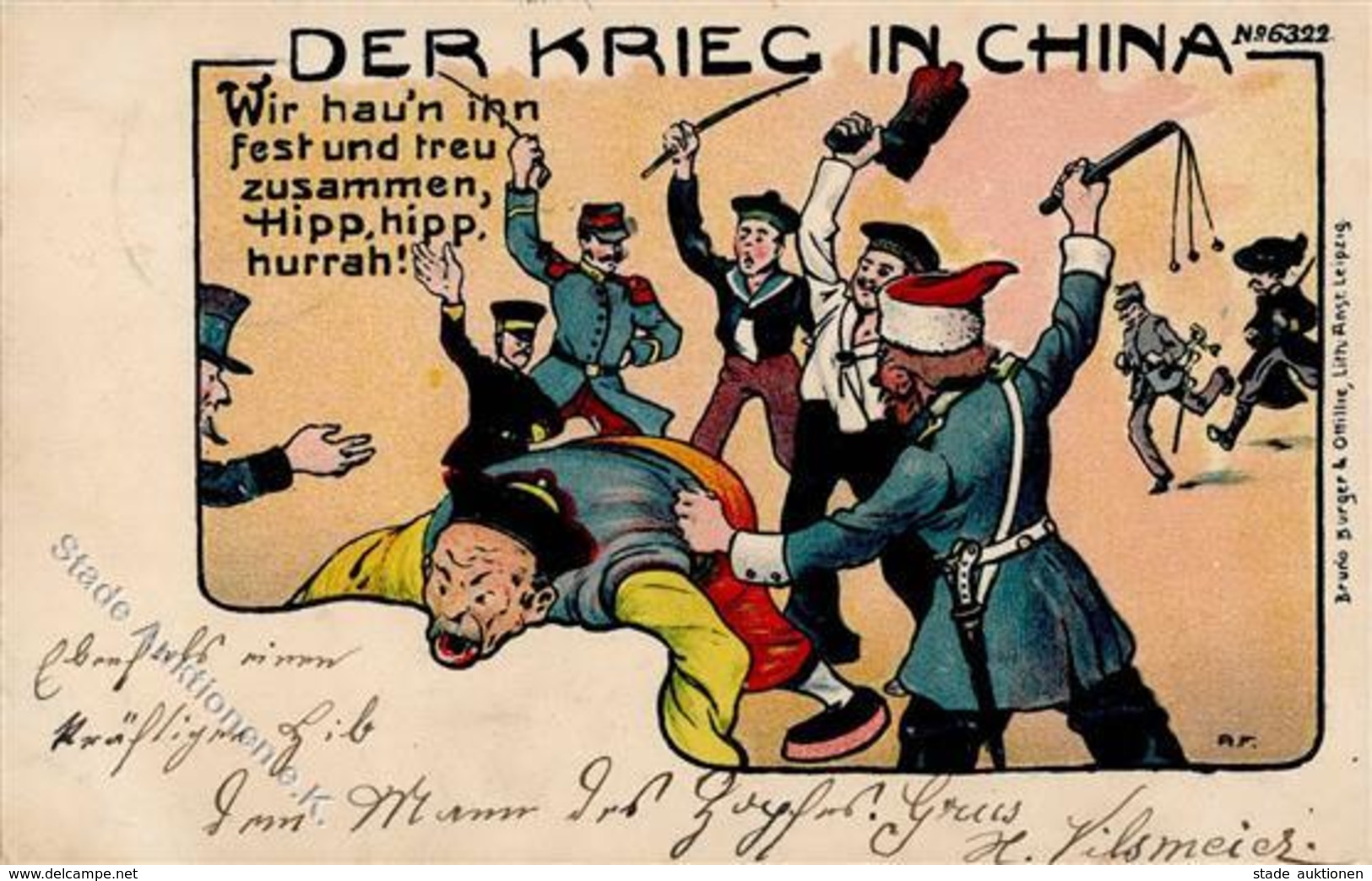 Kolonien Kiautschou Krieg In China Propaganda  Künstlerkarte 1900 I-II Colonies - History