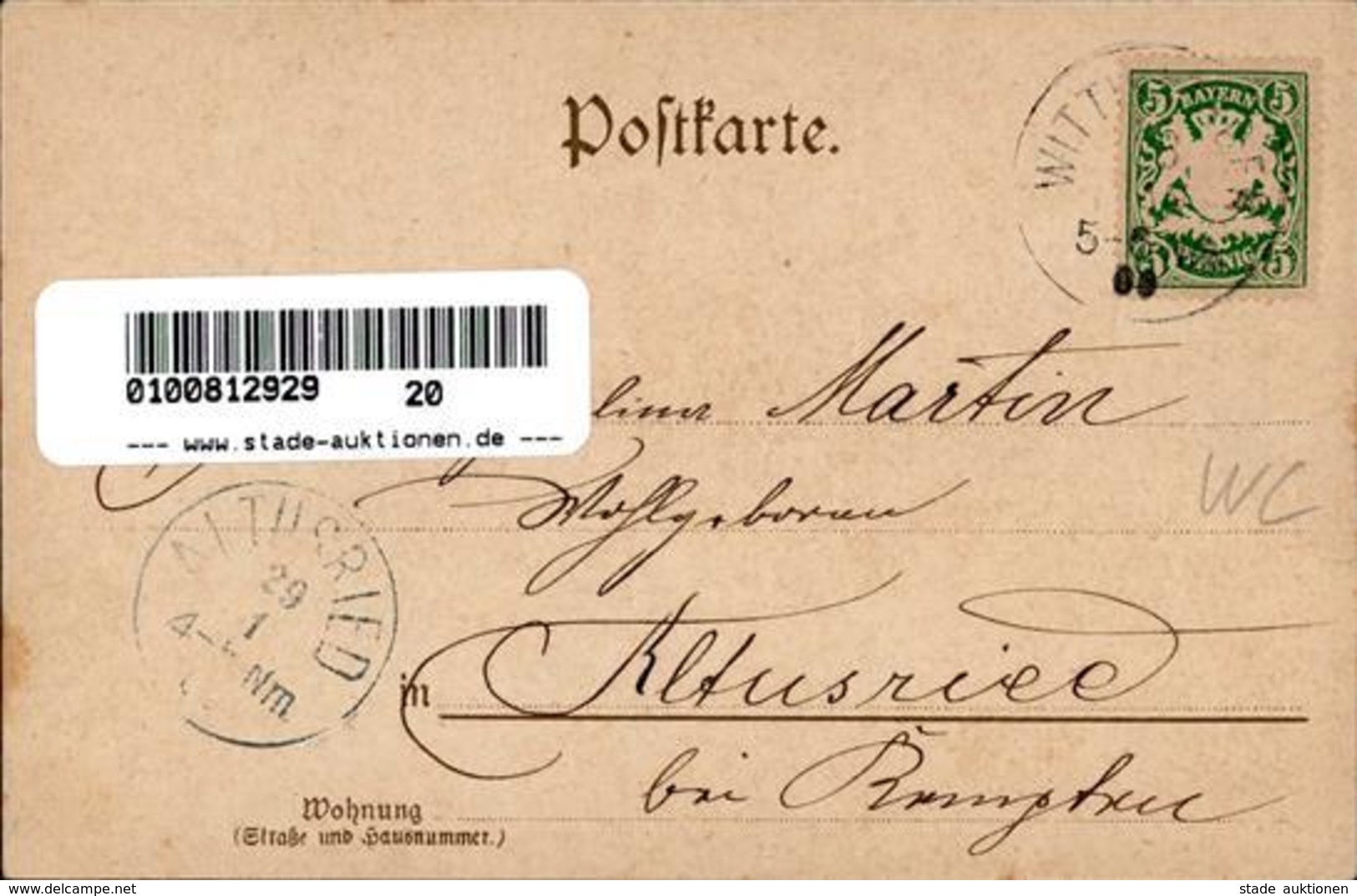 Kolonien Kiautschou Matrose SMS Augusta Werbung Ackermann`s Schlüssel-Garn Lithographie 1900 I-II (Ecken Abgestossen) Co - History