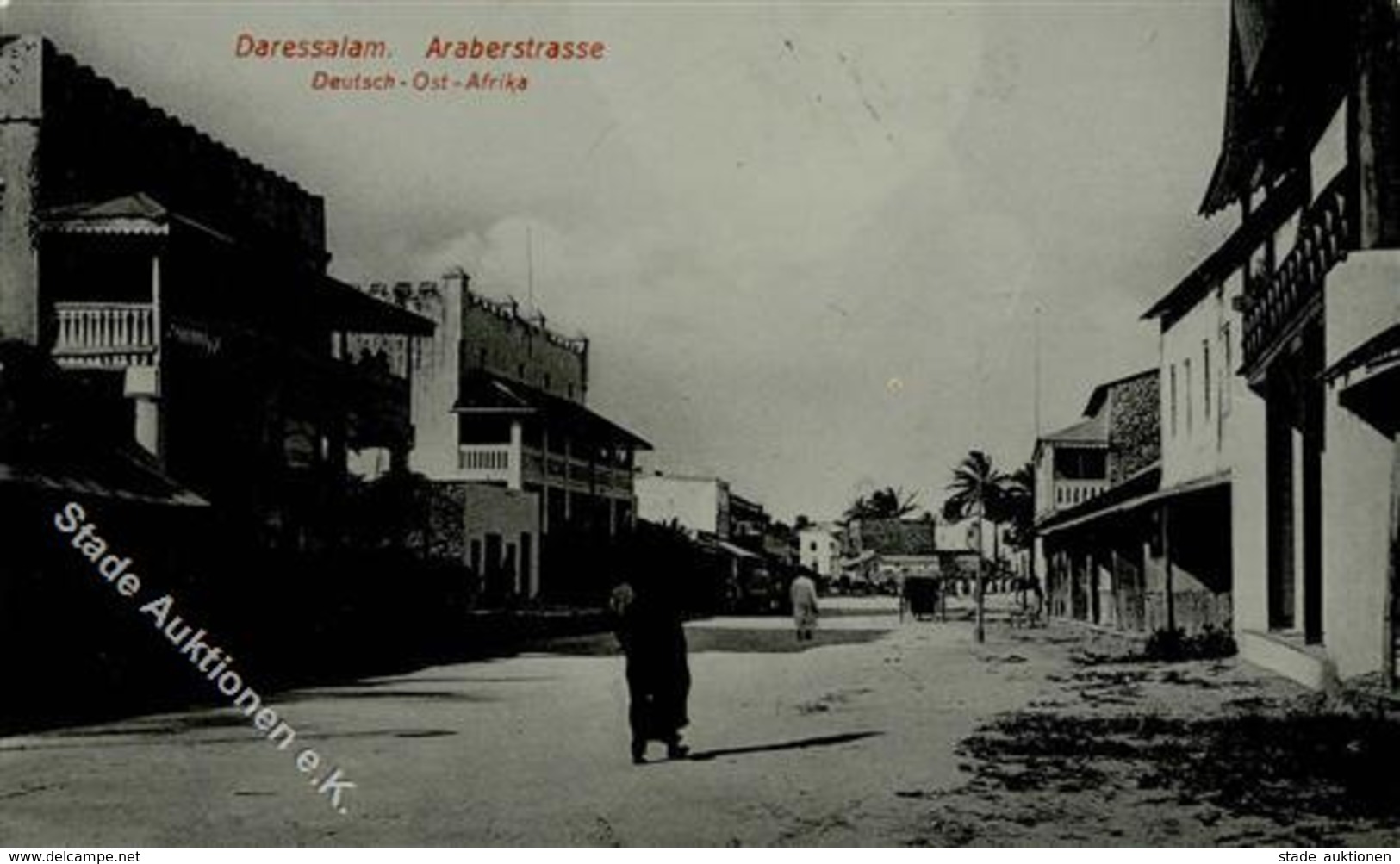 Kolonien Deutsch Ostafrika Dar-es-Salaam Araberstraße I-II Colonies - Geschichte