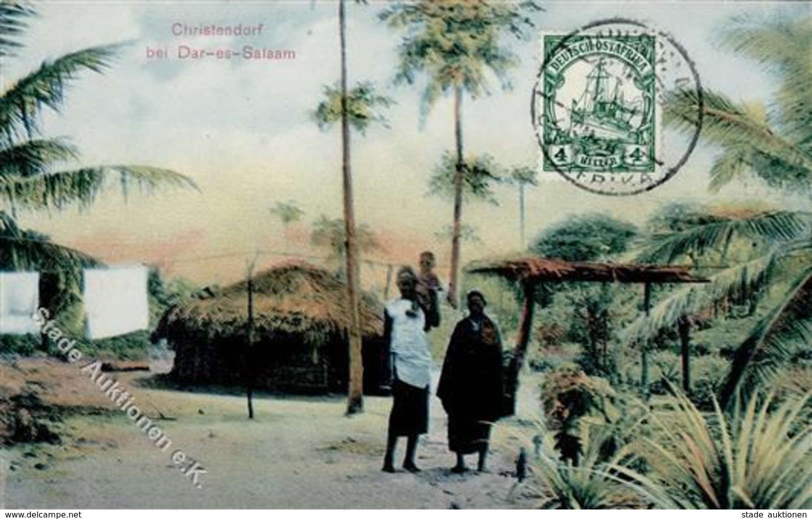 Kolonien Deutsch Ostafrika Dar-es-Salaam Christendorf 1910 I-II Colonies - Histoire