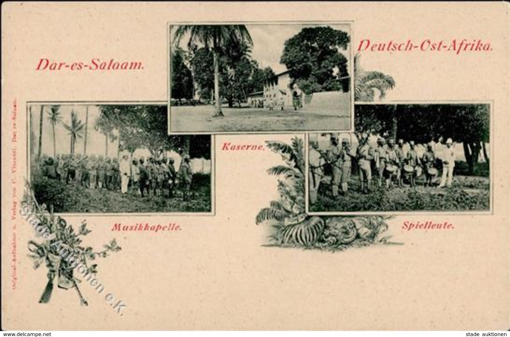 Kolonien Deutsch Ostafrika Dar-es-Salaam Kaserne Musikkapelle I-II Colonies - Geschichte