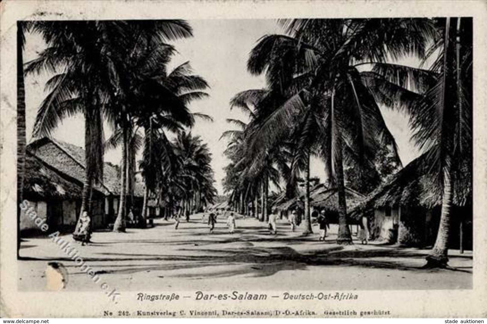 Kolonien Deutsch Ostafrika Dar-es-Salaam Ringstraße I-II (fleckig) Colonies - Geschichte