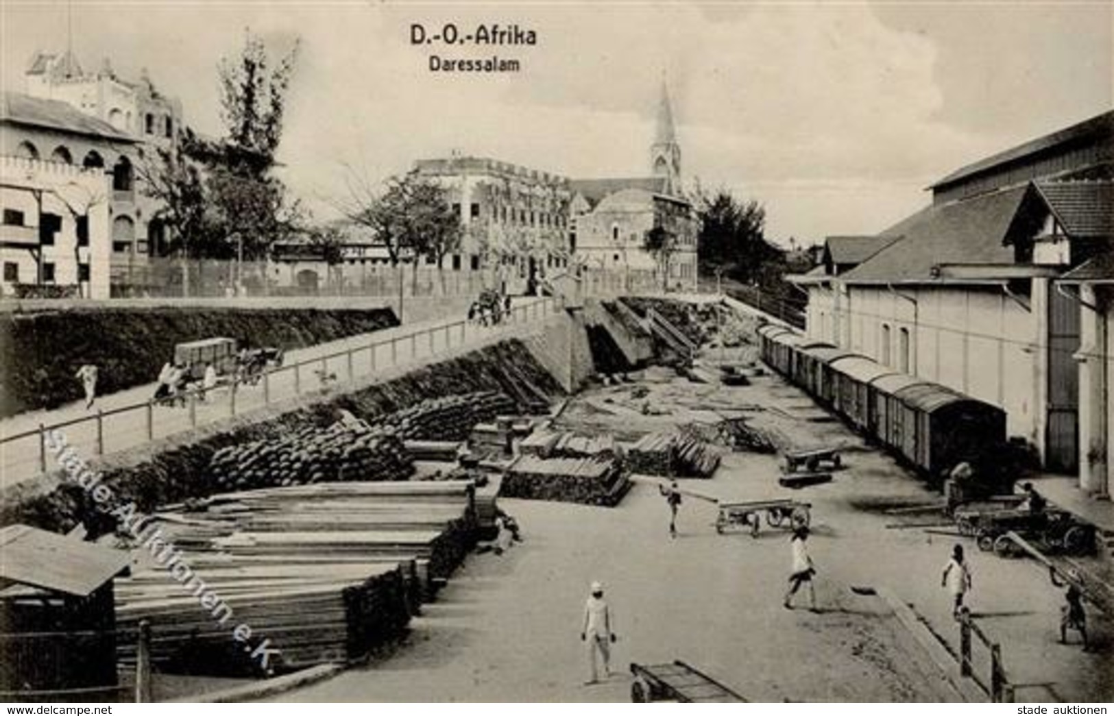 Kolonien Deutsch Ostafrika Daressalam Güterbahnhof I-II Colonies - History