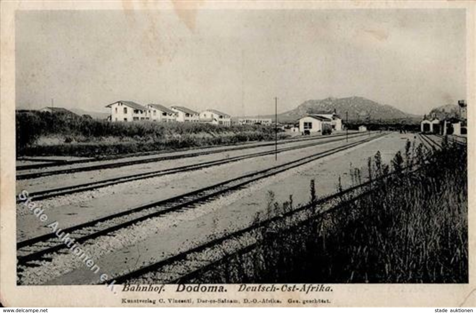 Kolonien Deutsch Ostafrika Dodoma Bahnhof  I-II (Ecke Abgestossen) Colonies - Geschichte