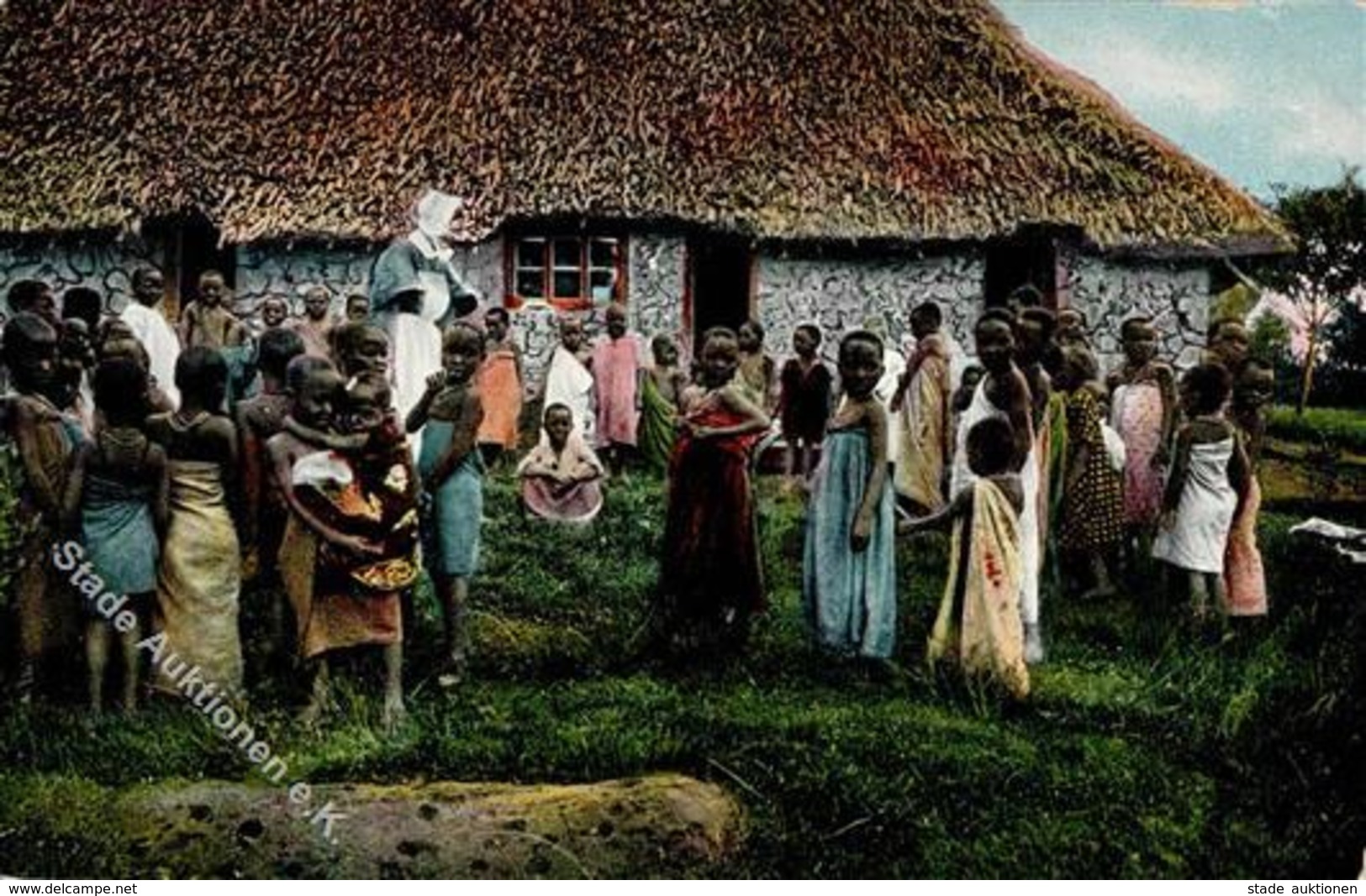 Kolonien Deutsch Ostafrika Dschagga Kinder Beim Spielen I-II Colonies - History