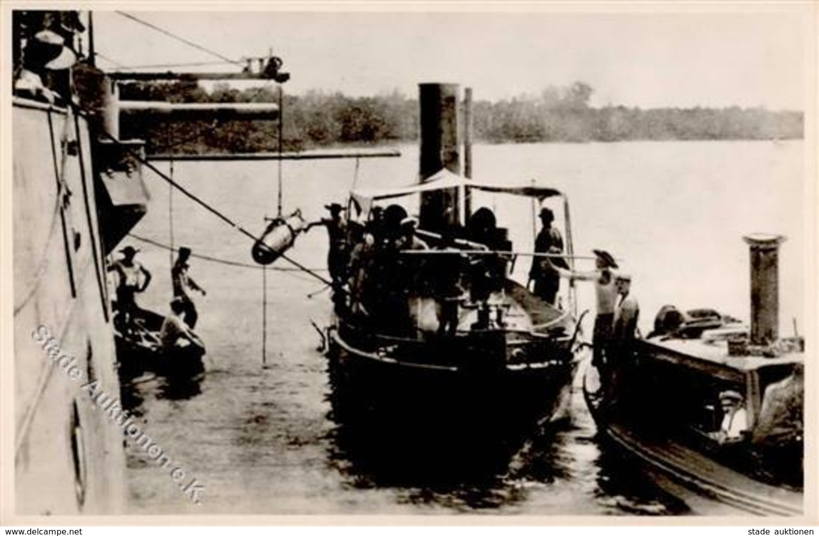Kolonien Deutsch Ostafrika SMS Königsberg übergibt Torpedo An Zollboot Wami I-II (keine Ak-Einteilung) Colonies - Histoire
