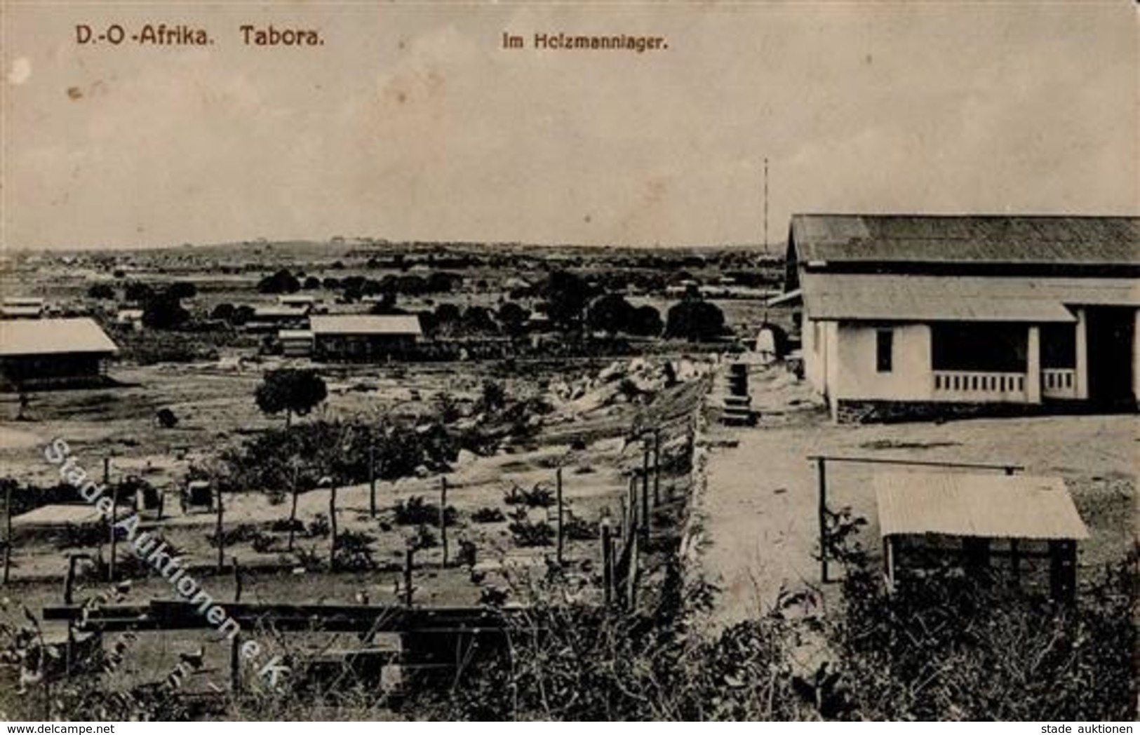 Kolonien Deutsch Ostafrika Tabora Holzmannlager I-II (Ecke Abgestossen, Fleckig) Colonies - History