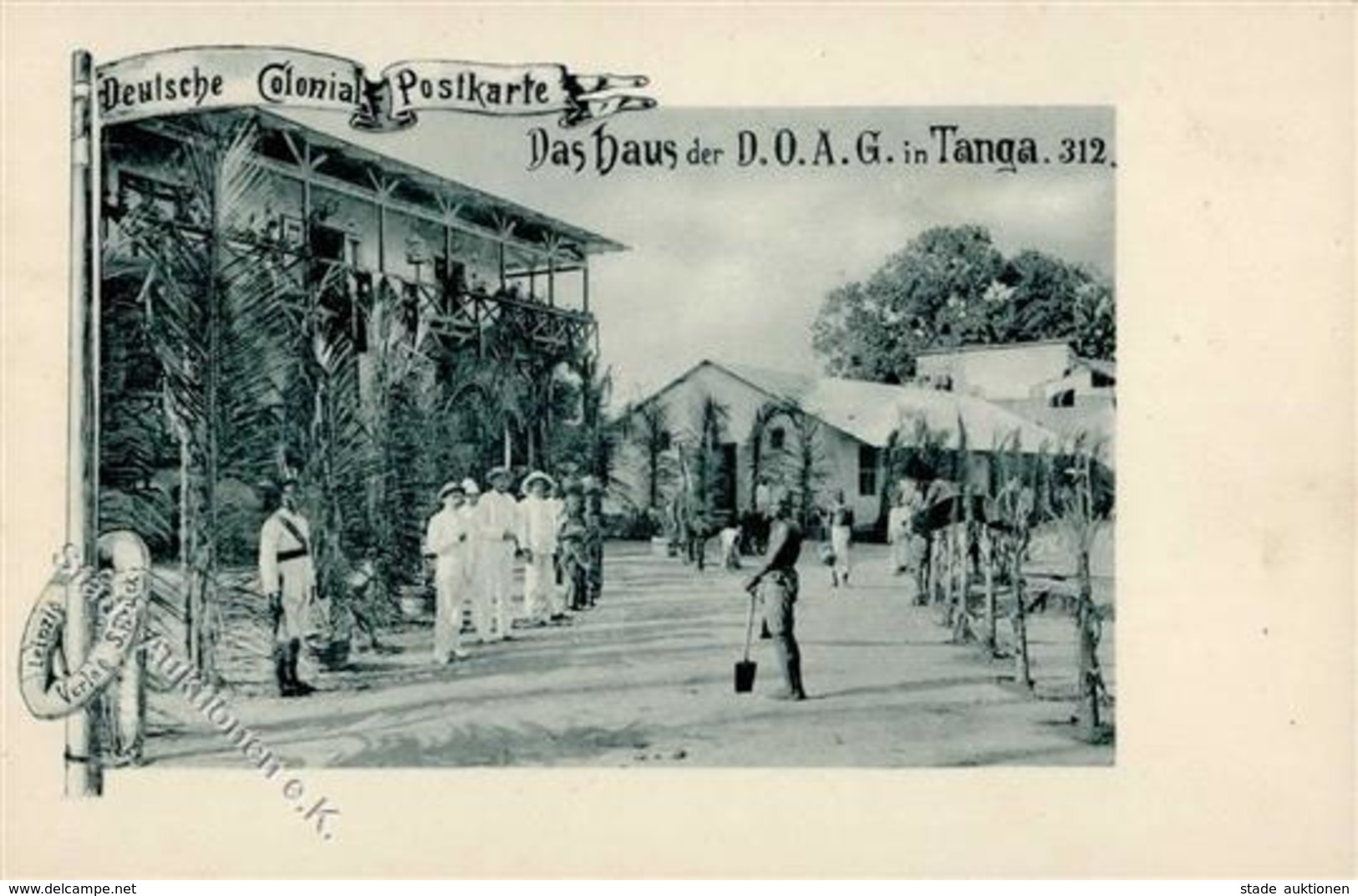 Kolonien Deutsch Ostafrika Tanga Das Haus Der D.O.A.G. I-II Colonies - Histoire