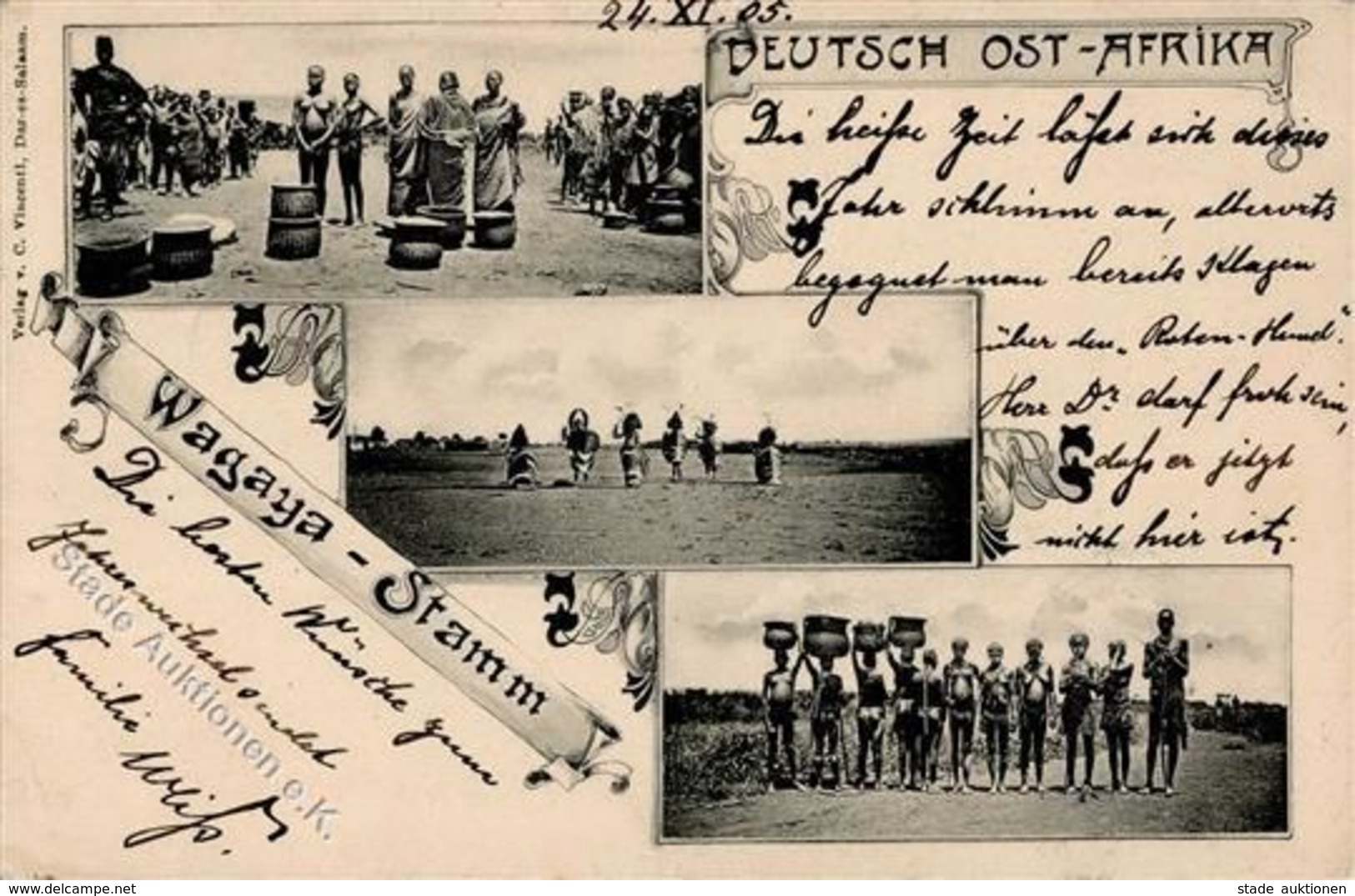 Kolonien Deutsch Ostafrika Wagaya Stamm 1905 I-II Colonies - Histoire