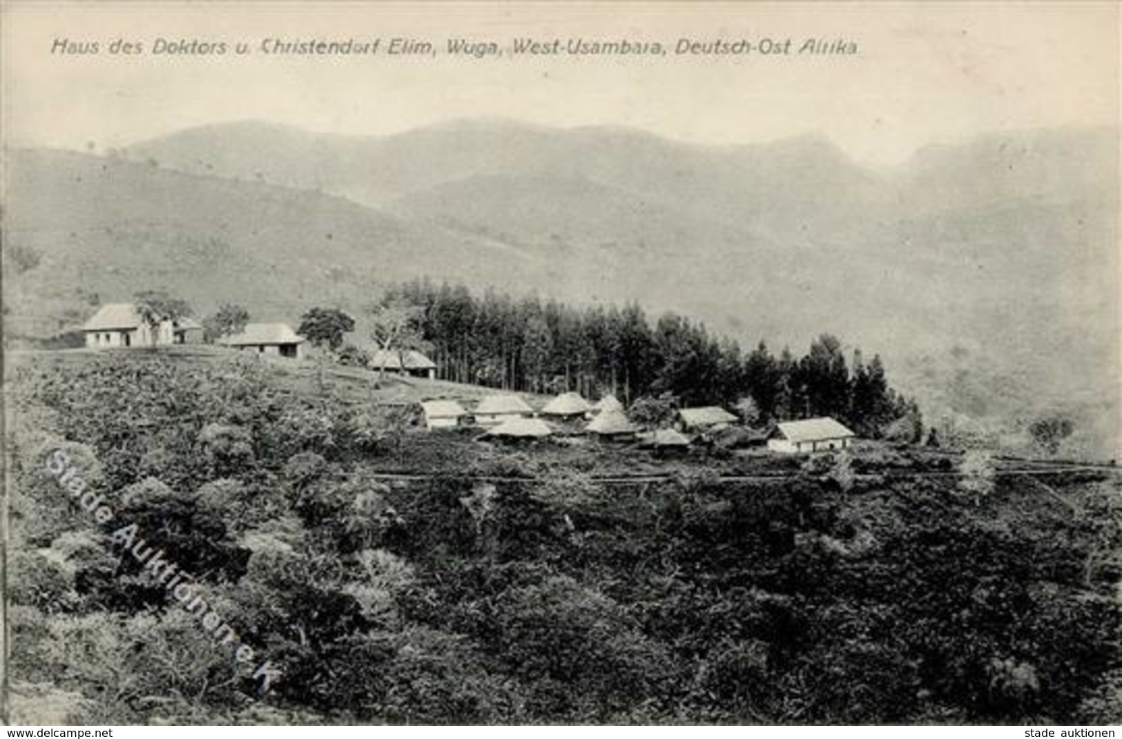 Kolonien Deutsch Ostafrika Wuga West-Usambara Christendorf Elim Haus Des Doktors I-II Colonies - Histoire