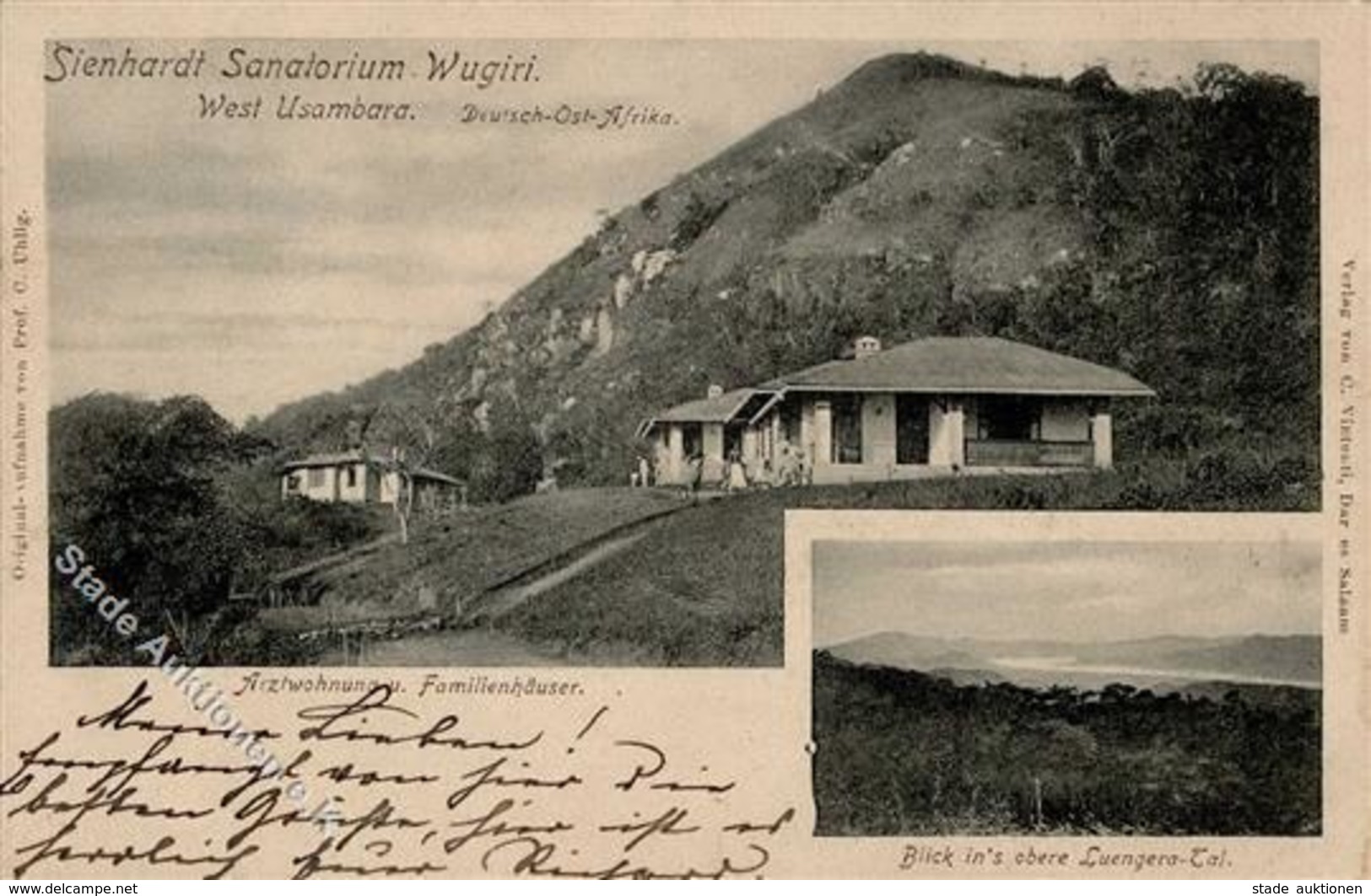Kolonien Deutsch Ostafrika Wugiri Sienhardt Sanatorium  1906 I-II (fleckig) Colonies - Histoire