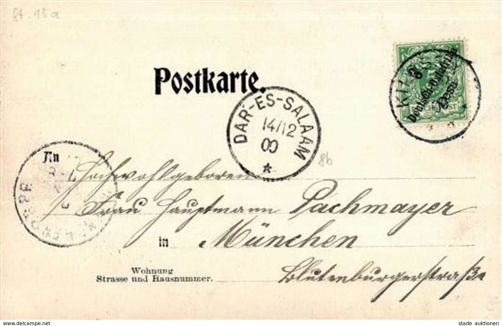 Kolonien Deutsch-Ostafrika Feste Kilossa Stpl. Kilossa 6.12.00 I-II Colonies - Histoire