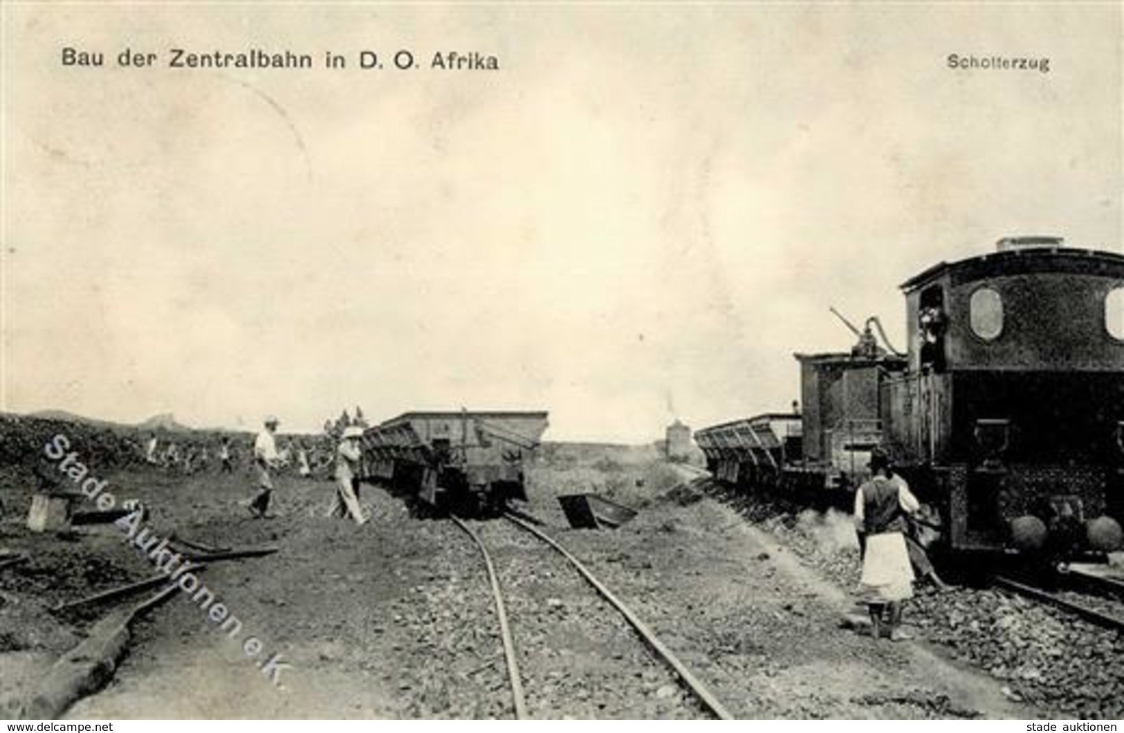 Kolonien Deutsch-Ostafrika Tanganjikabahn Bau Der Zentralbahn Stpl. Tabora 9.11.13 I-II Colonies - Histoire