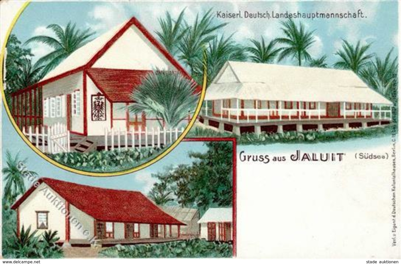 Kolonien Schutzgebiete In Der Südsee Jaluit Lithographie I-II Colonies - History