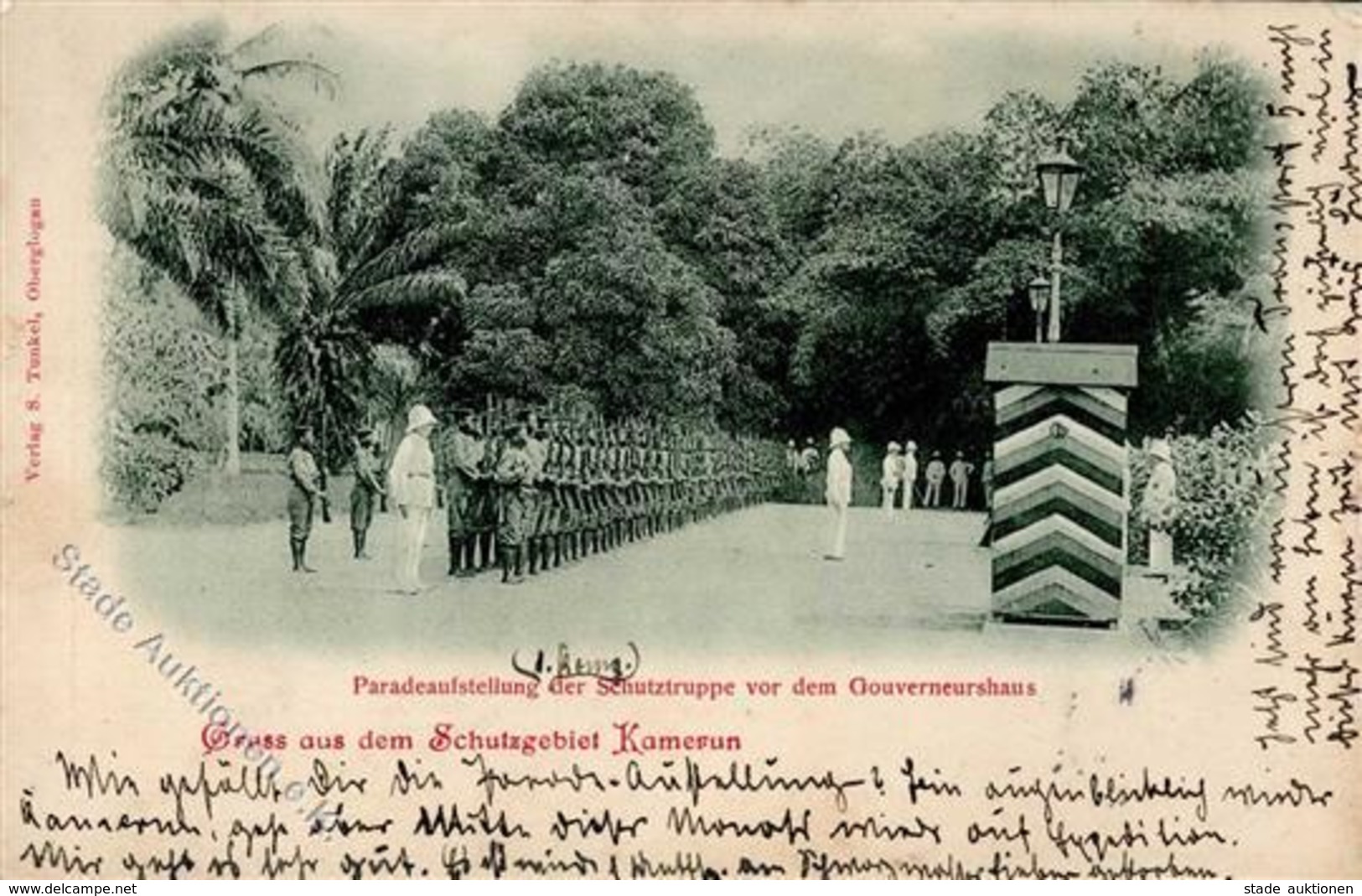 Kamerun Paradeaufstellung Der Schutztruppe 1901 I-II (Marke Entfernt) - Guerre 1914-18