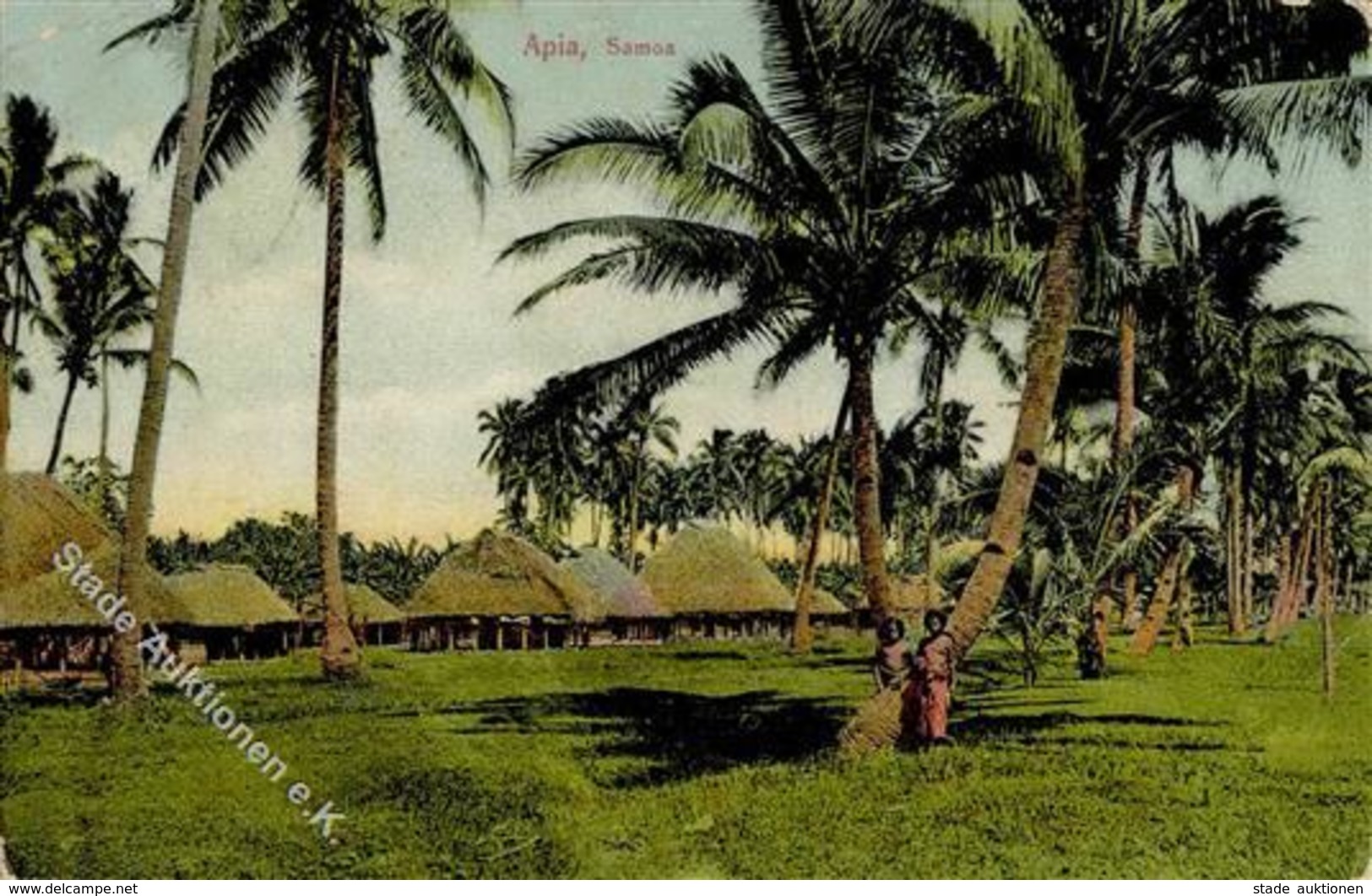 Kolonien Samoa Apia 1914 Ansichtskarte I-II Colonies - Histoire