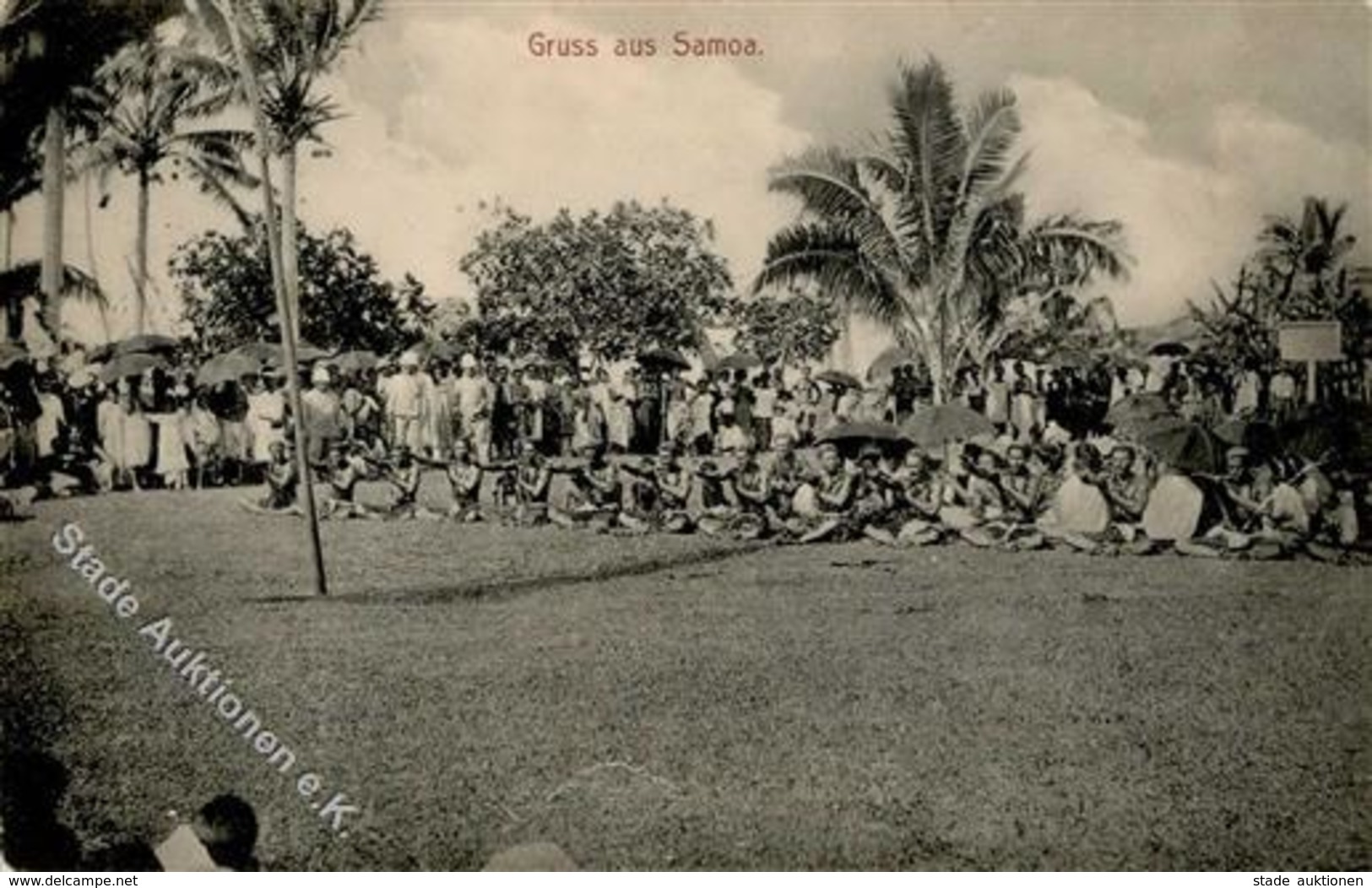 Kolonien Samoa Verlag Tattersll Apia 1913 Ansichtskarte I-II (Marke Entfernt) Colonies - Histoire