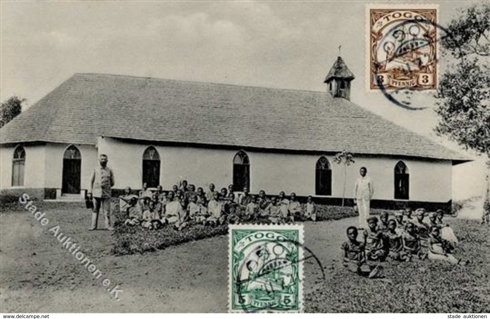 Kolonien Togo Amedzowe Kirche Stpl. Lome 11.2.11 I-II Colonies - Histoire