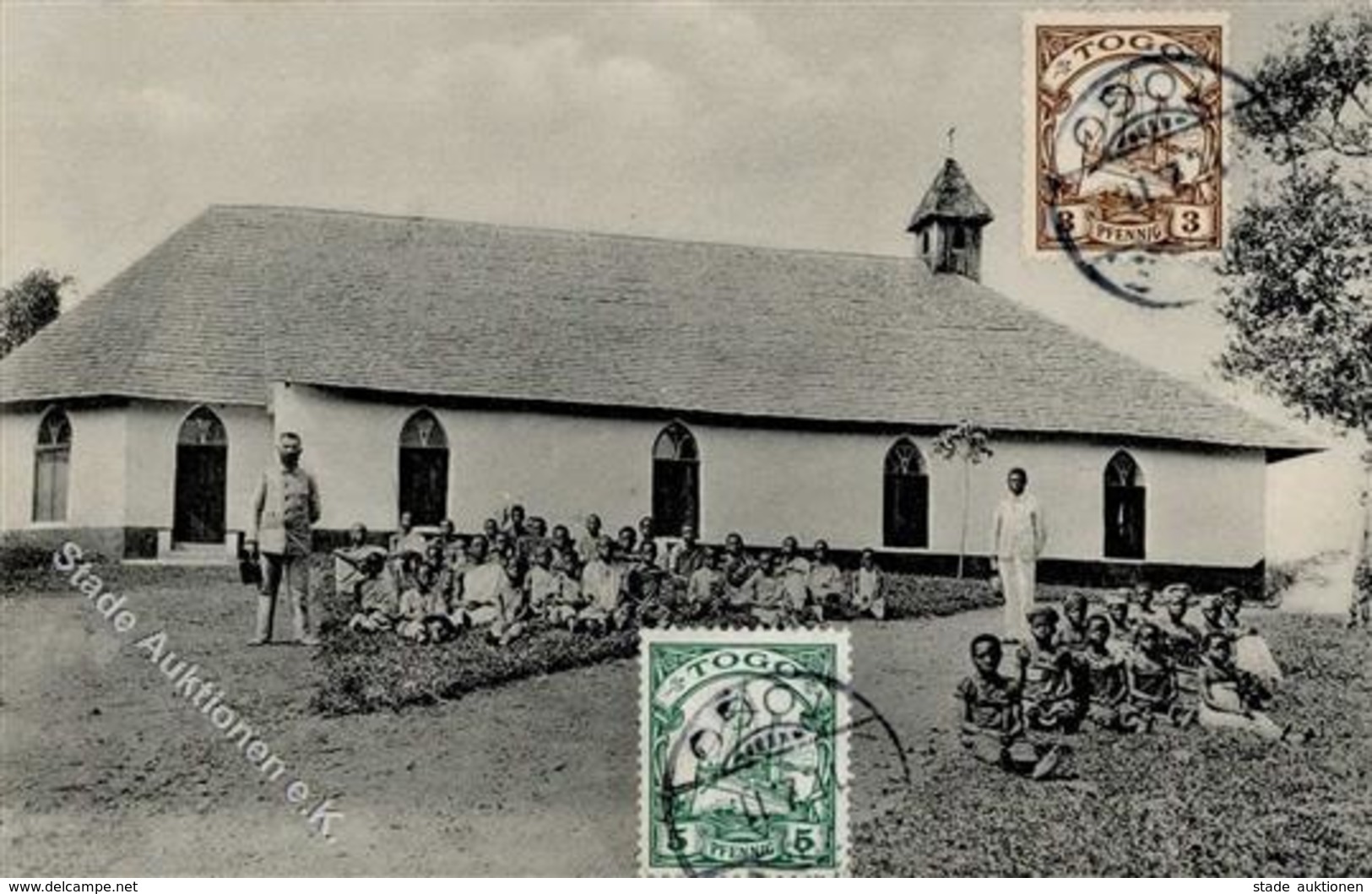 Kolonien Togo Amedzowe Kirche Stpl. Lome 11.2.11 I-II Colonies - Geschichte