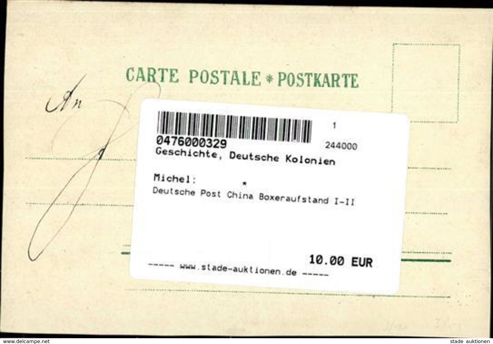 Deutsche Post China Boxeraufstand (II Beschnitten) - History