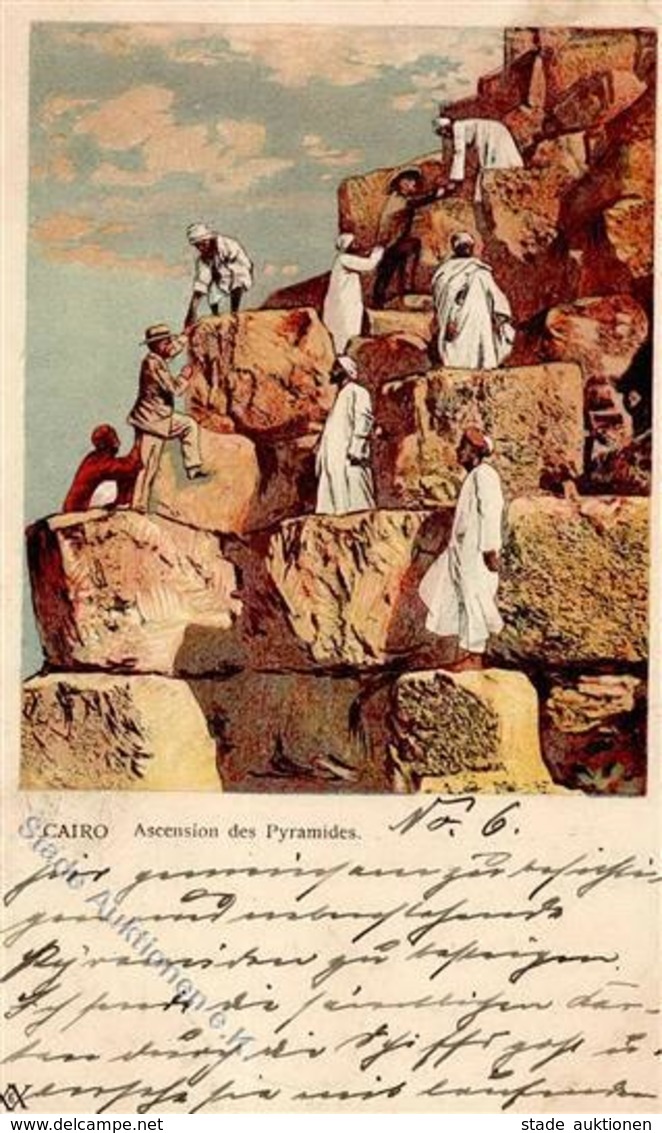 Deutsche Post China Cairo Ersteigung Der Pyramiden Stpl. Kais. Deutsche Marine Schifspost No. 5 13.5.04 I-II - Histoire
