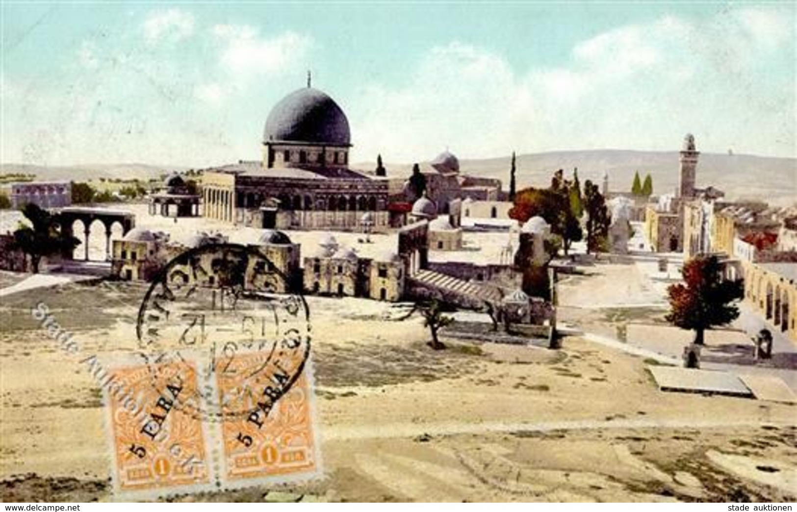 Deutsche Post Türkei Jerusalem Stempel I-II - History