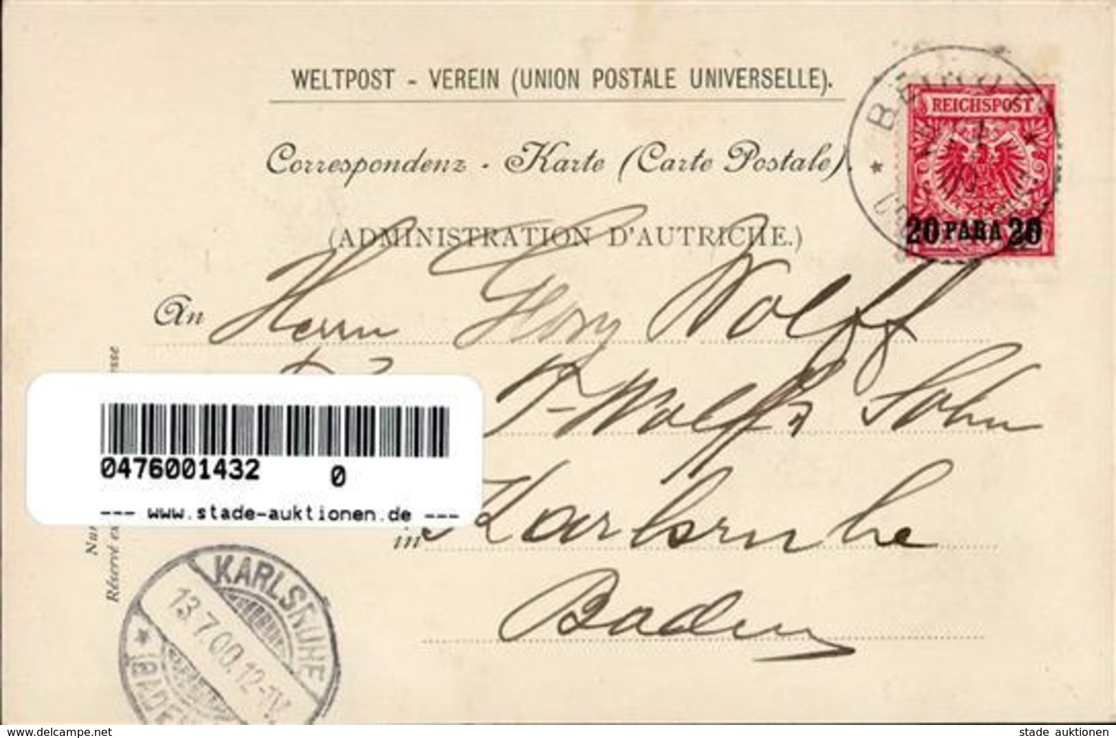 Kolonien Deutsche Post Türkei Beyrouth 1900 I-II Colonies - Storia