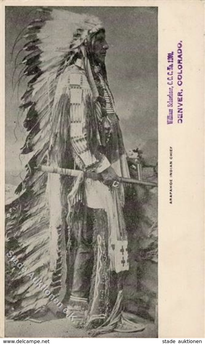 Indianer Arapaho Häuptling  1905 I-II (Stauchungen) - Indianer