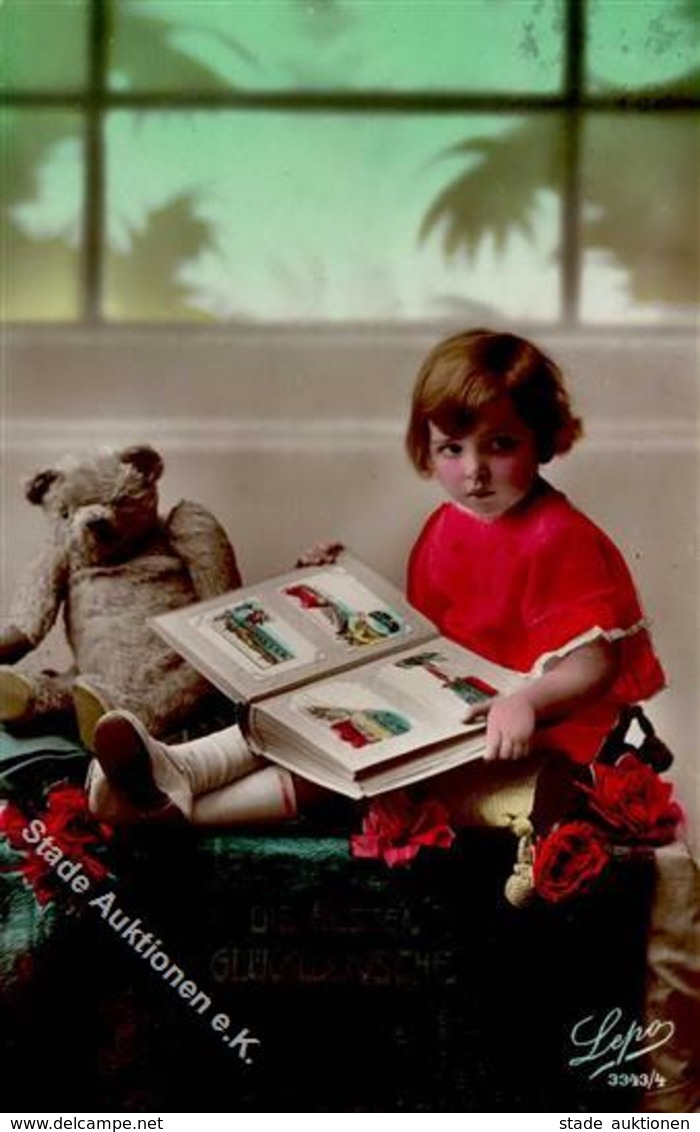 AK - Geschichte Kind Teddy Postkartenalbum Foto AK I-II - History