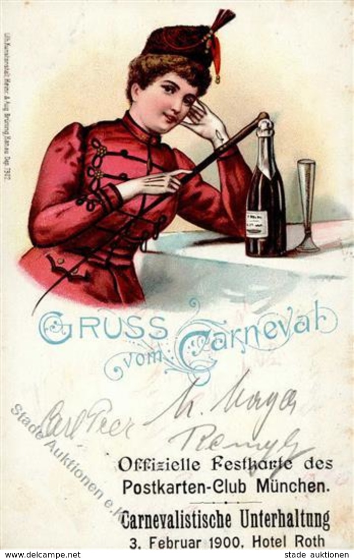 AK - Geschichte München (8000) Carneval Postkarten Club 1900 I-II (fleckig) - Histoire