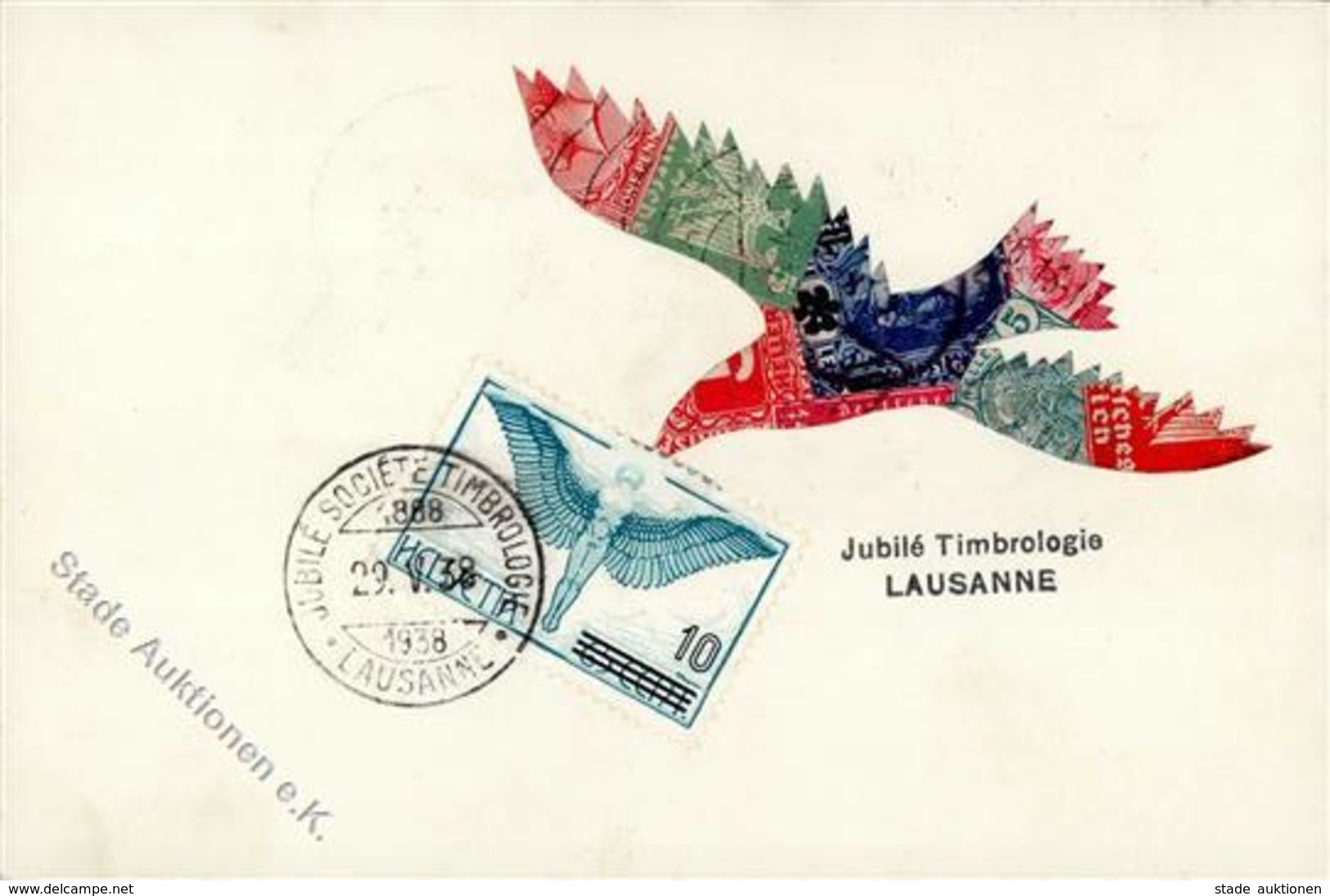 Briefmarken Collage Jubile Timbrologie Luftpost I-II - Unclassified