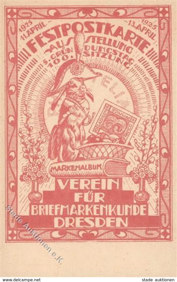 Philatelistentag Dresden (O8000) Verein Für Briefmarkenkunde Sonderstempel I-II - Postal Services