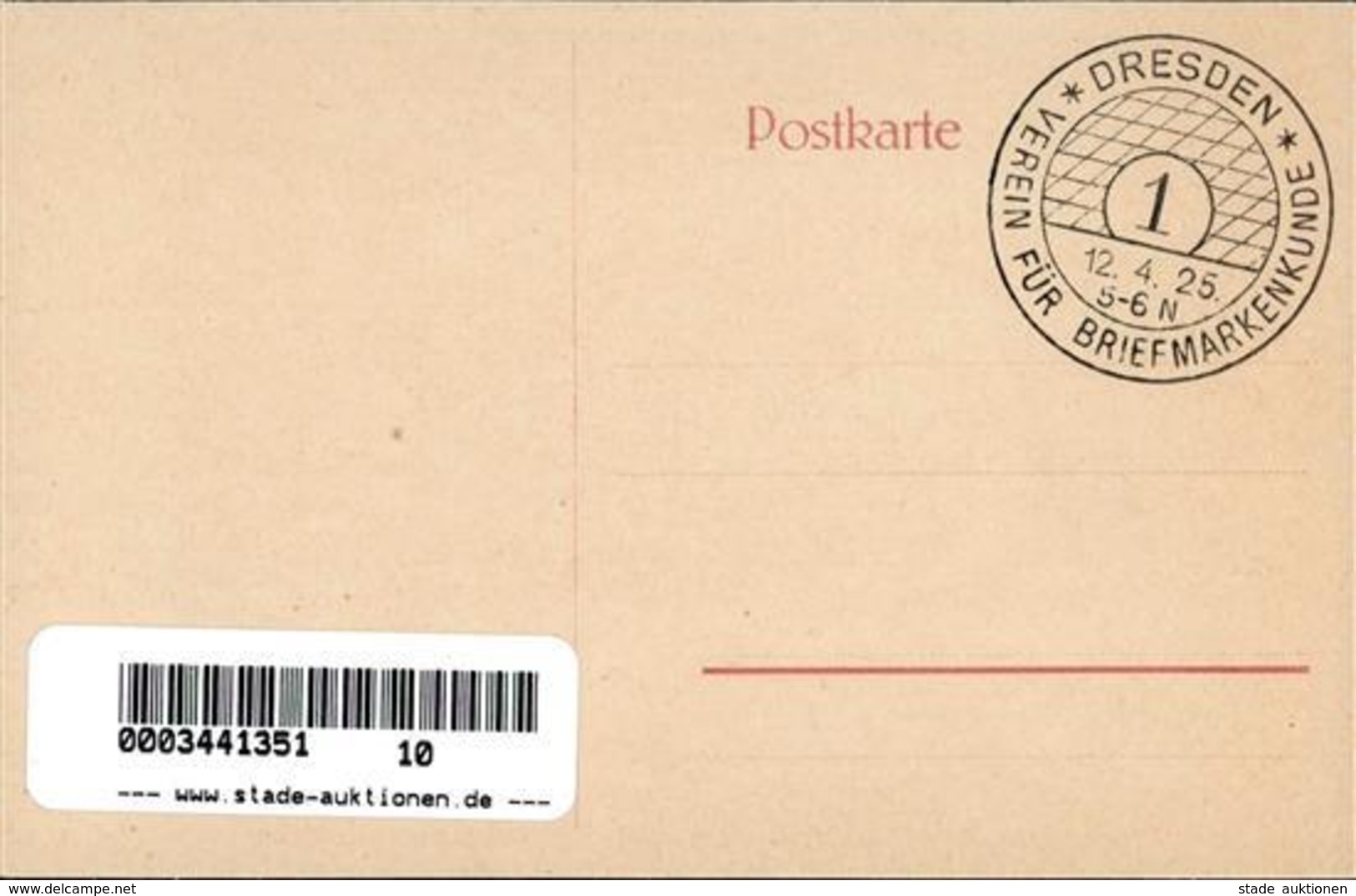 Philatelistentag Dresden (O8000) Verein Für Briefmarkenkunde Sonderstempel I-II - Postal Services
