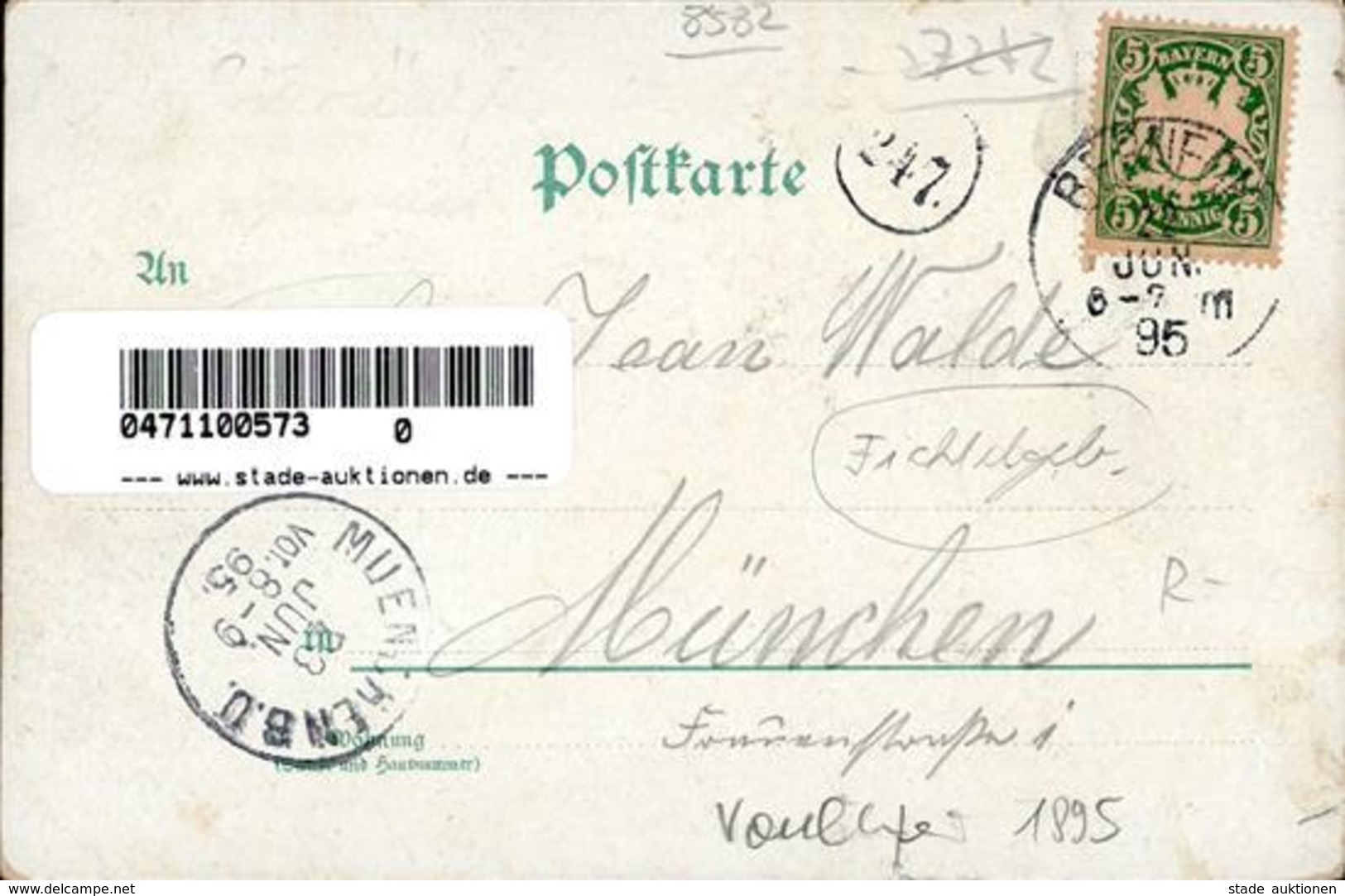 Vorläufer Bad Berneck (8582) 1895 I-II - Ohne Zuordnung