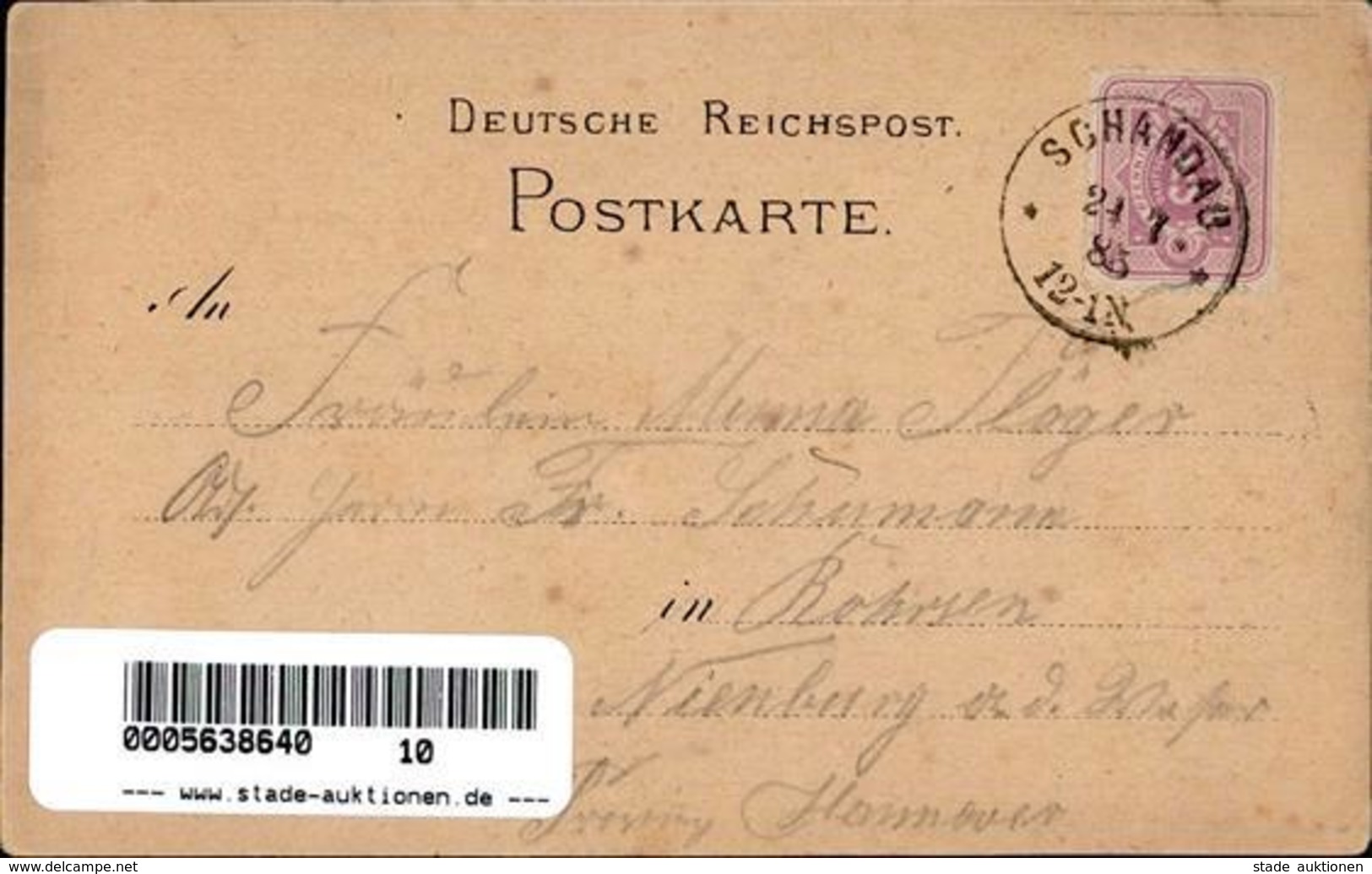 Vorläufer Bad Schandau (O8320) Kuhstall 1883 I-II - Ohne Zuordnung