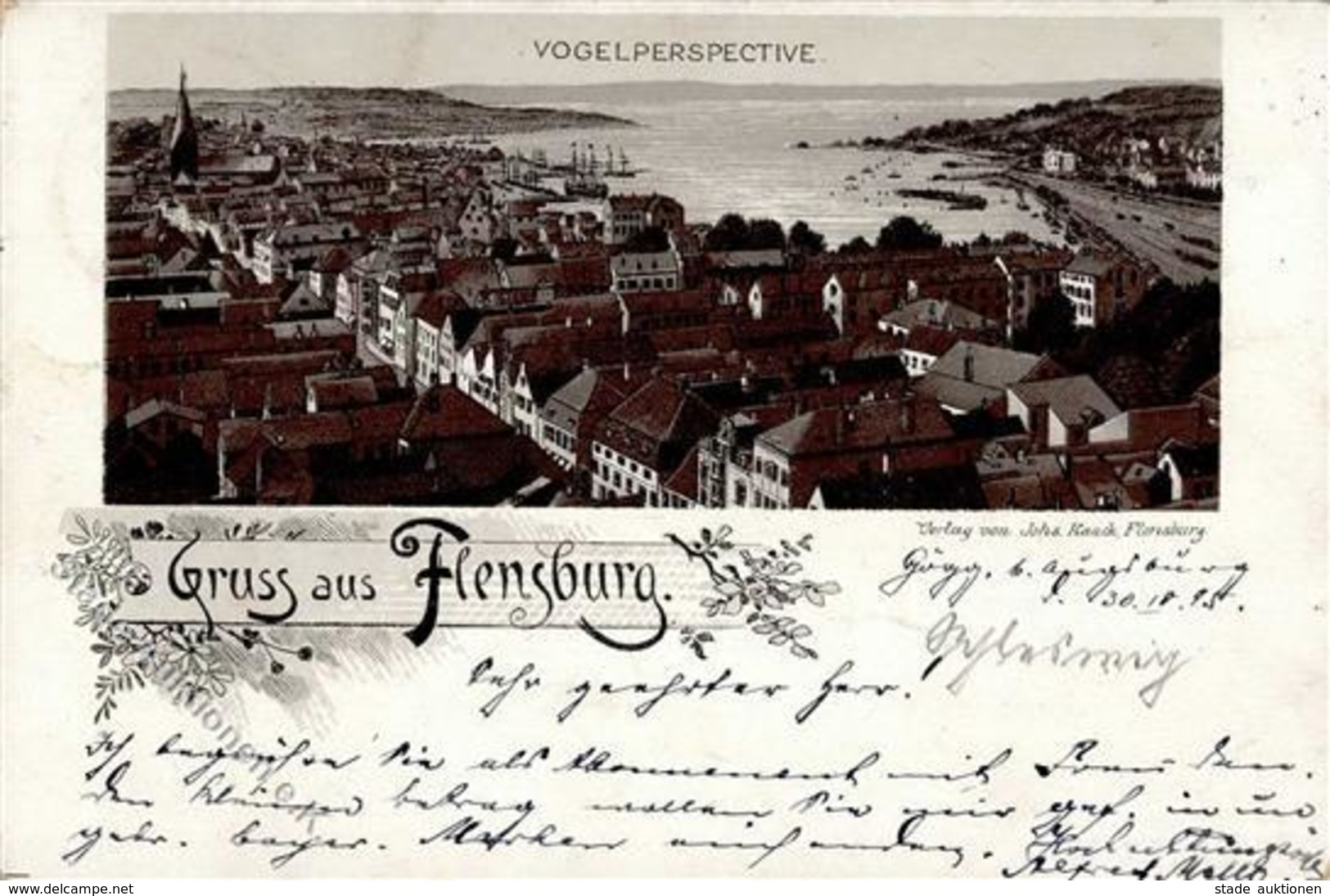 Vorläufer Flensburg (2390) 1895 I-II (Ecke Abgestoßen) - Ohne Zuordnung