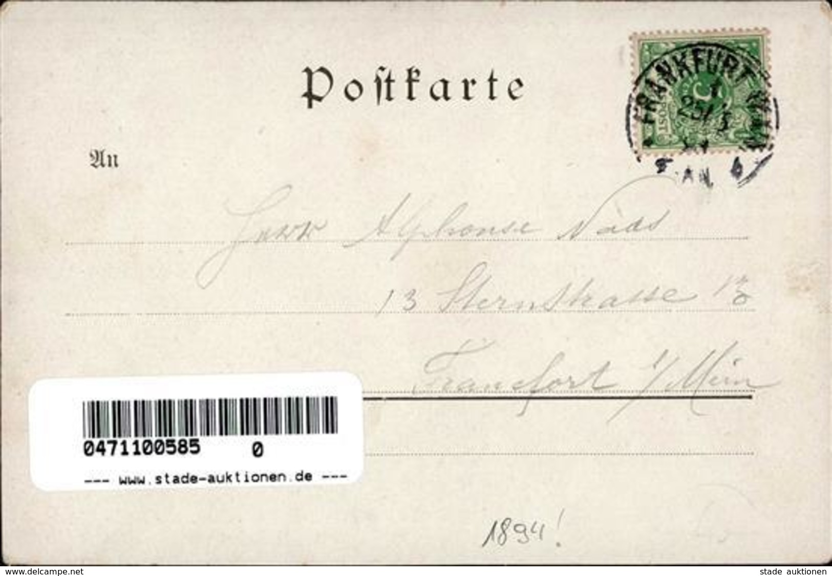 Vorläufer Frankfurt (6000) 1894 II - Unclassified