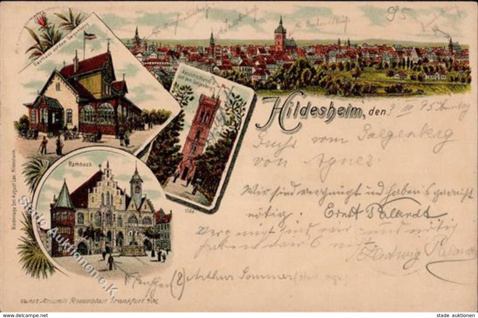 Vorläufer Hildesheim (3200) Rathaus 1895 I-II - Ohne Zuordnung