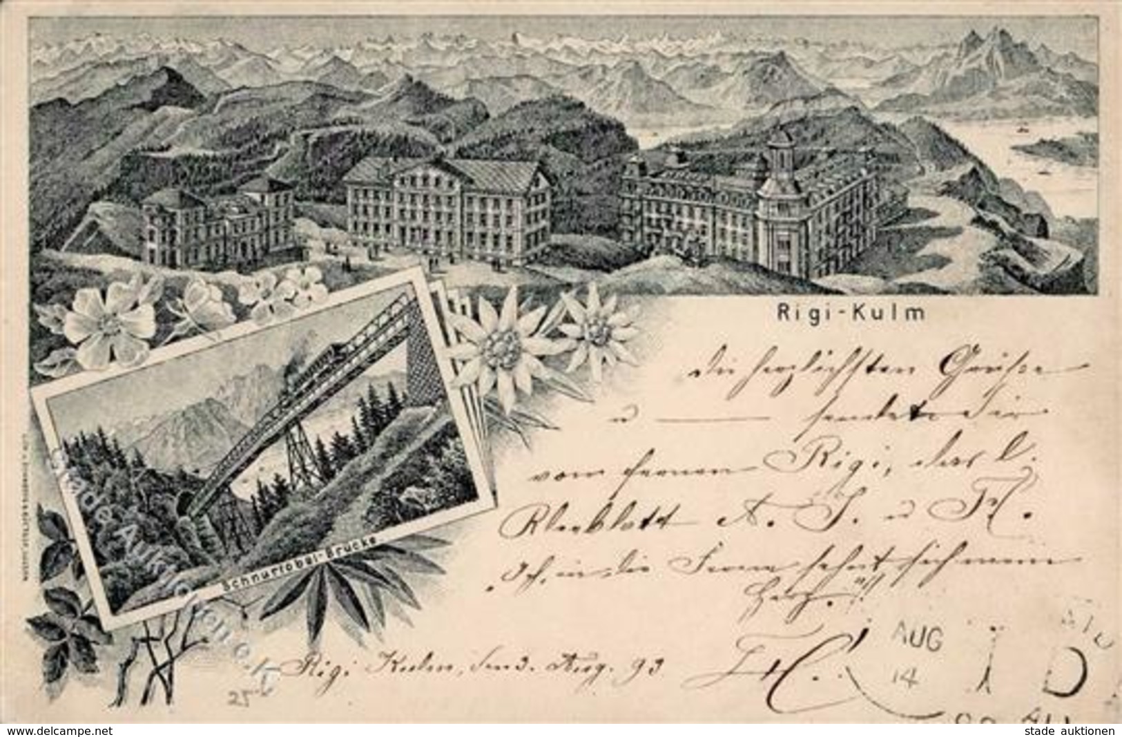 Vorläufer Rigi Kulm Schweiz 1893 I-II - Unclassified