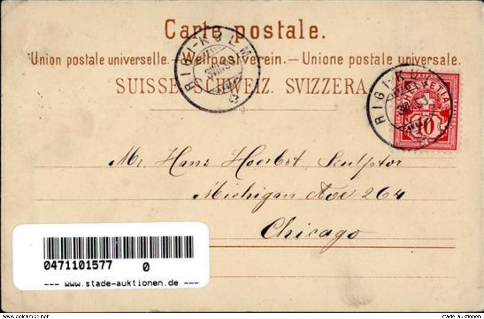 Vorläufer Rigi Kulm Schweiz 1893 I-II - Non Classés