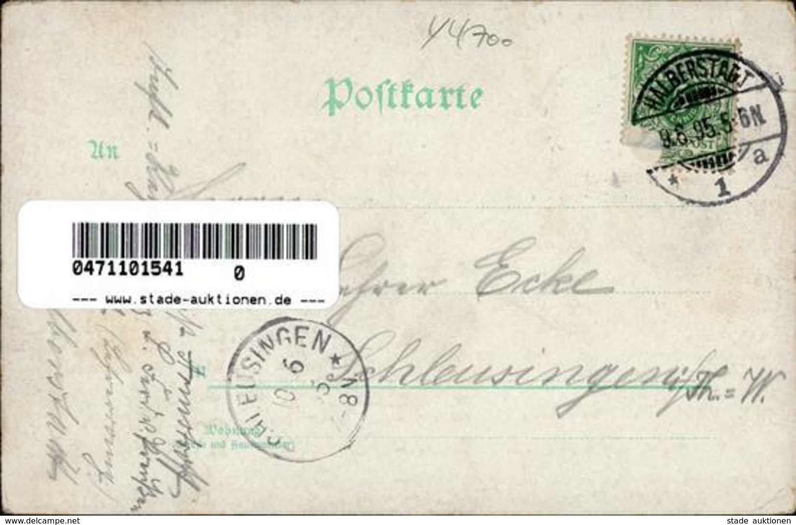Vorläufer Sangerhausen (O4700) 1895 I-II (Ecke Abgestoßen) - Unclassified