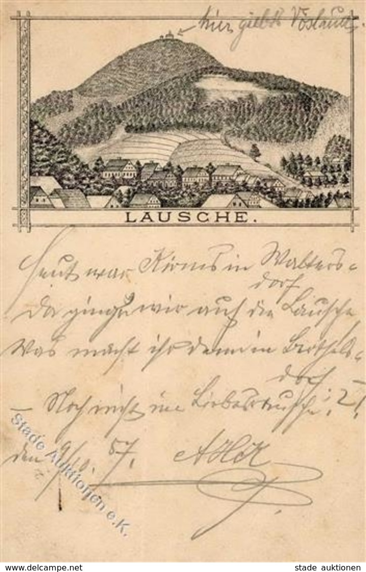 Vorläufer 1887 LAUSCHE - Rahmen-o Waltersdorf,Sa. I-II - Unclassified