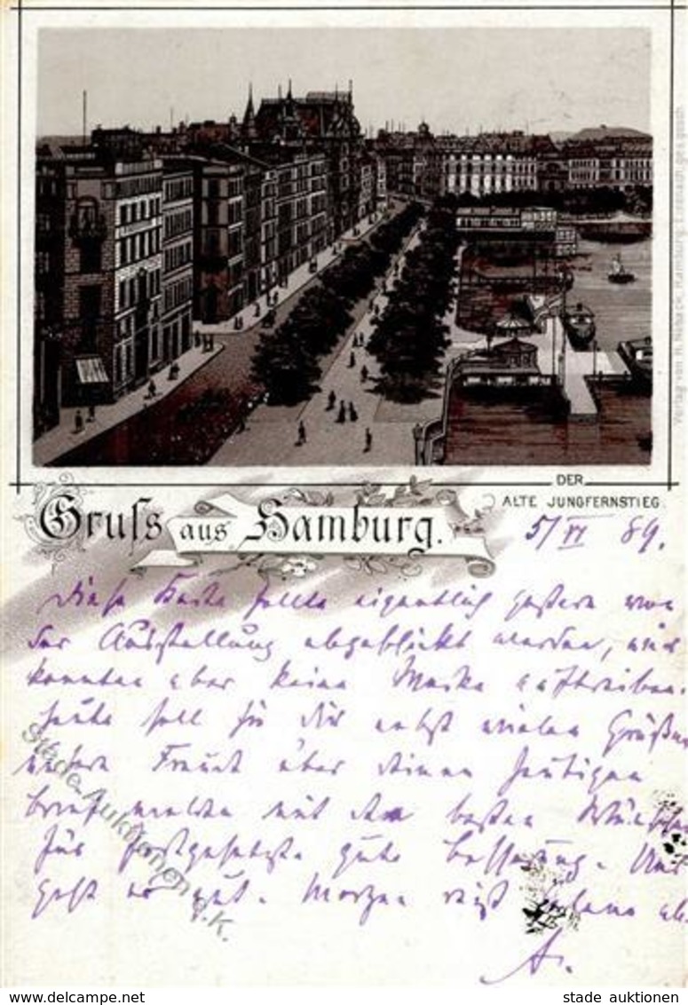 Vorläufer 1889 HAMBURG - Frühes Litho I-II - Ohne Zuordnung