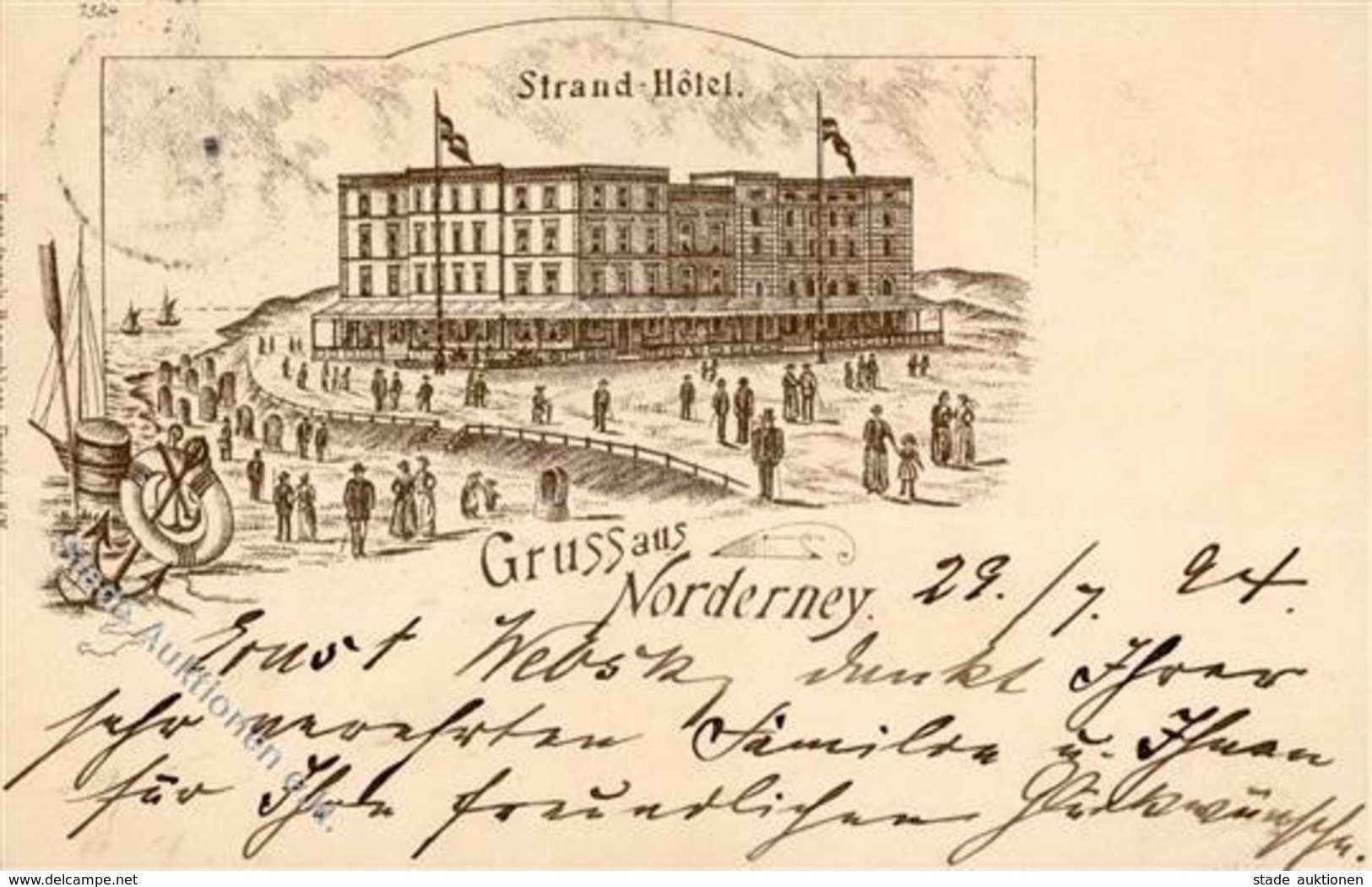 Vorläufer 1894 - Strand-Hotel NORDERNEY I - Unclassified