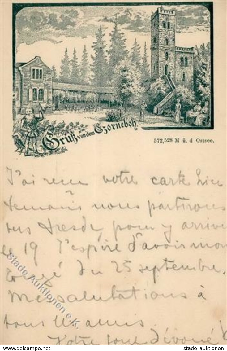 Vorläufer 1895 Gruss Von Dem CZORNEBOH Mit Zwerg I Montagnes Lutin - Unclassified