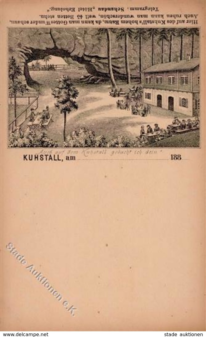 Vorläufer Ca. 1880 Kuhstall Sächsische Schweiz I-II - Non Classés