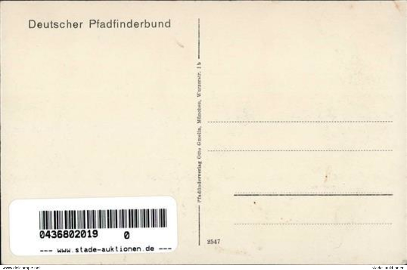 Pfadfinder Generalfeldmarschall V.d. Goltz I-II (fleckig) Scoutisme - Scoutisme