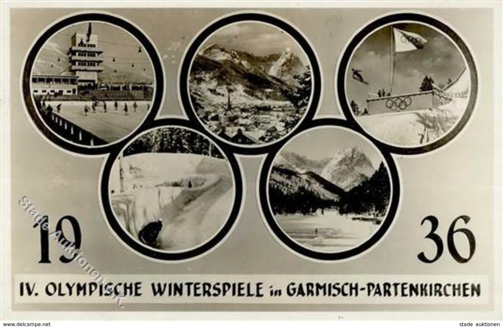 OLYMPIA GARMISCH-PARTENKIRCHEN 1936 - Mit S-o I - Olympische Spiele