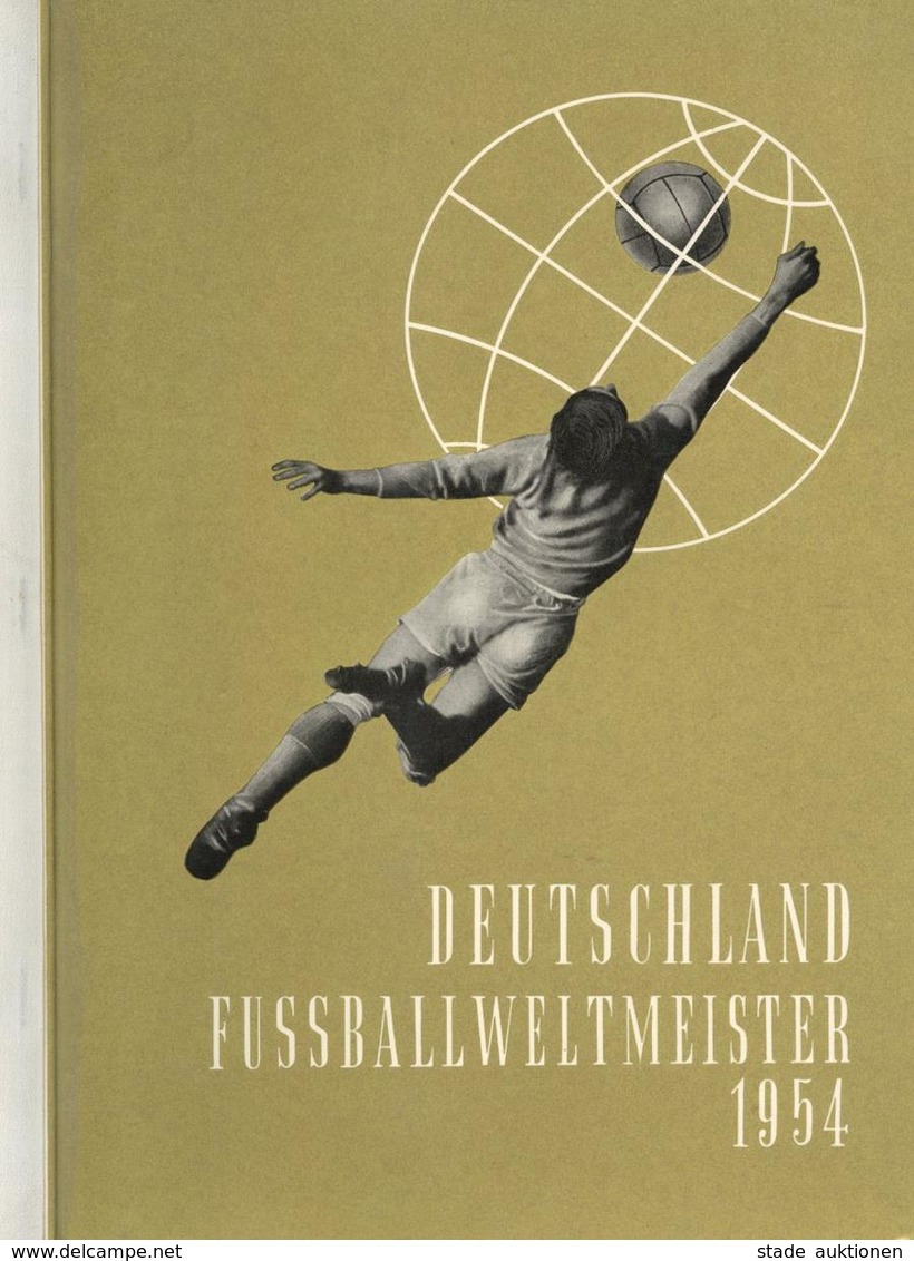 Fussball Sammelbild-Album Deutschland Fussballweltmeister 1954 Tabakwaren GmbH Nummerierte Ausgabe Nr. 4465 Kompl. I-II - Soccer