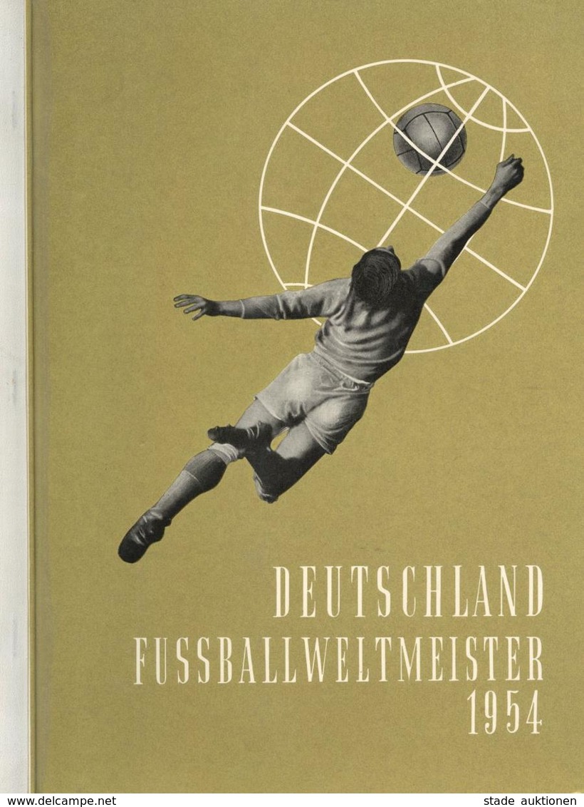 Fussball Sammelbild-Album Deutschland Fussballweltmeister 1954 Tabakwaren GmbH Nummerierte Ausgabe Nr. 4465 Kompl. I-II - Fussball